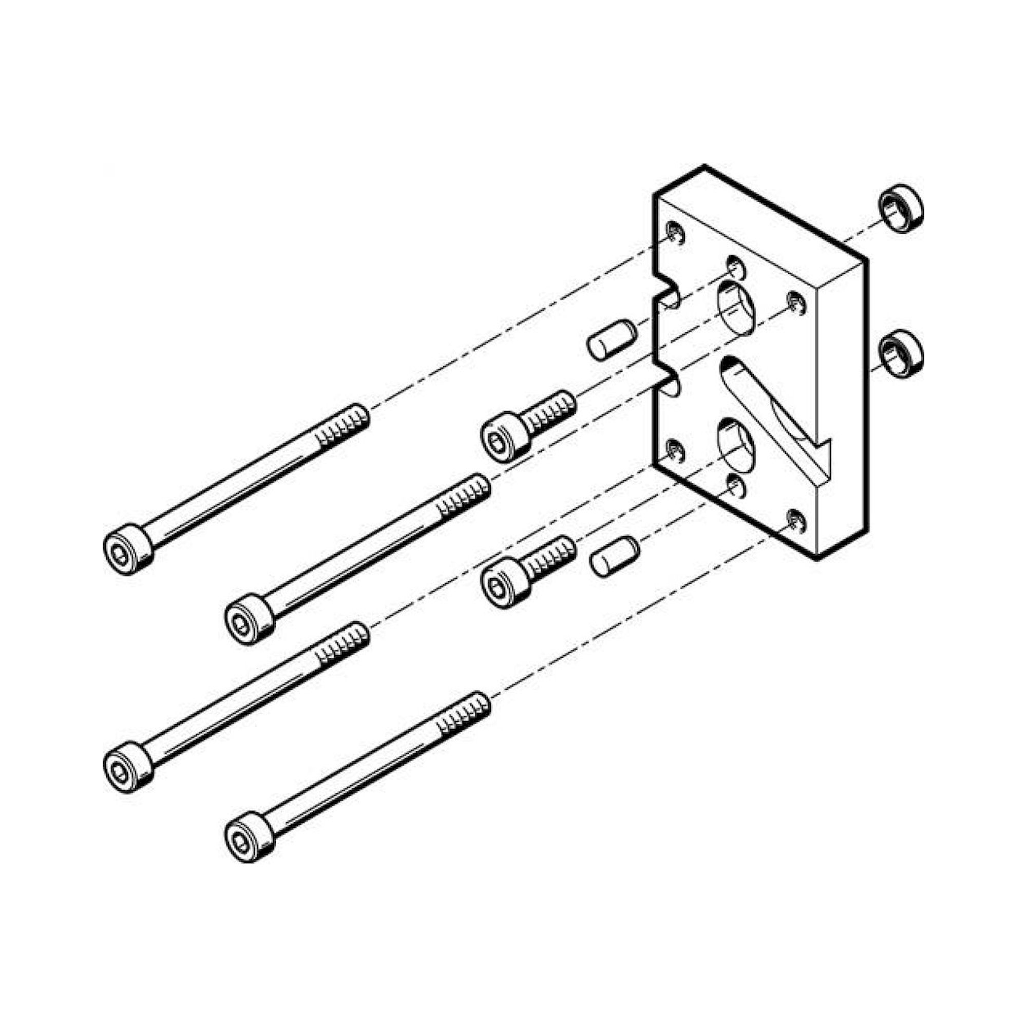 Festo HAPG-SD2-25 (537181) Adapterbausatz