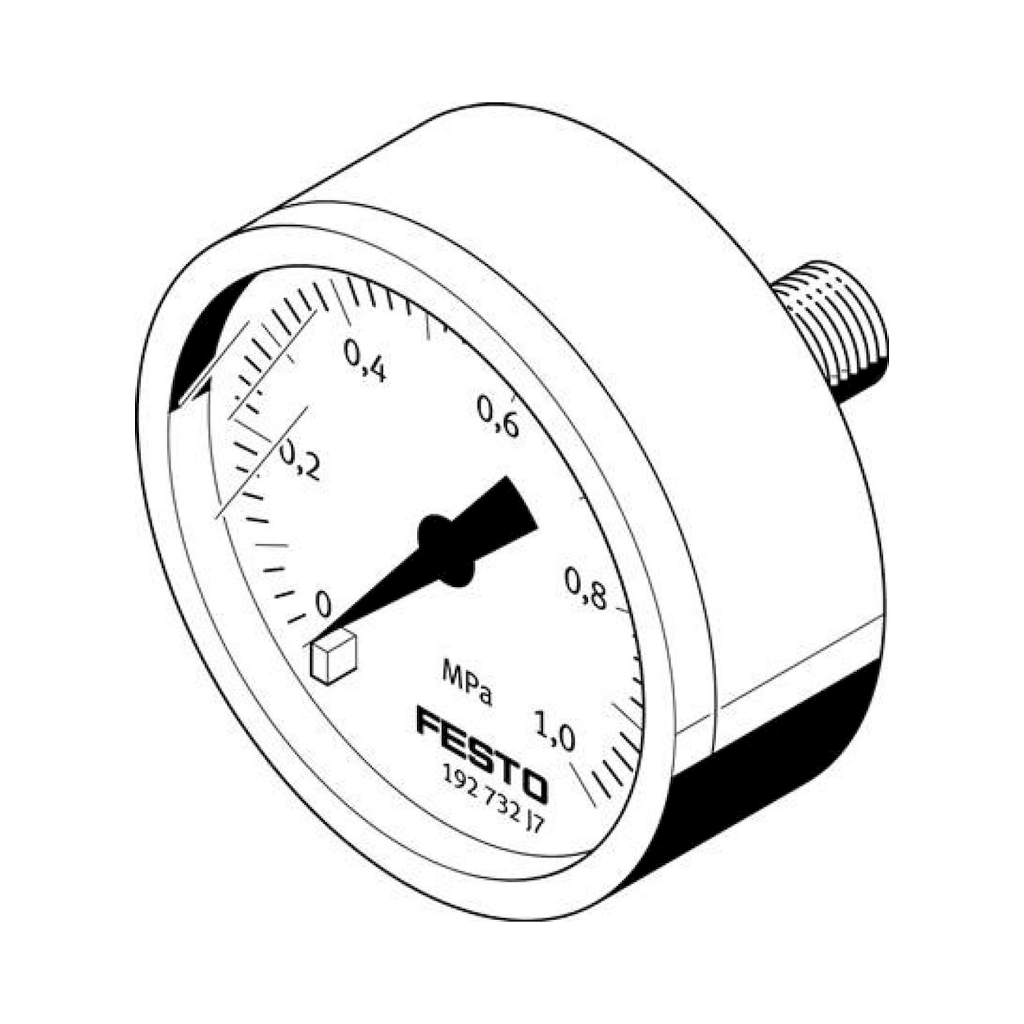 Festo MA-63-1-1/4-EN (162844) Pressure Gauge