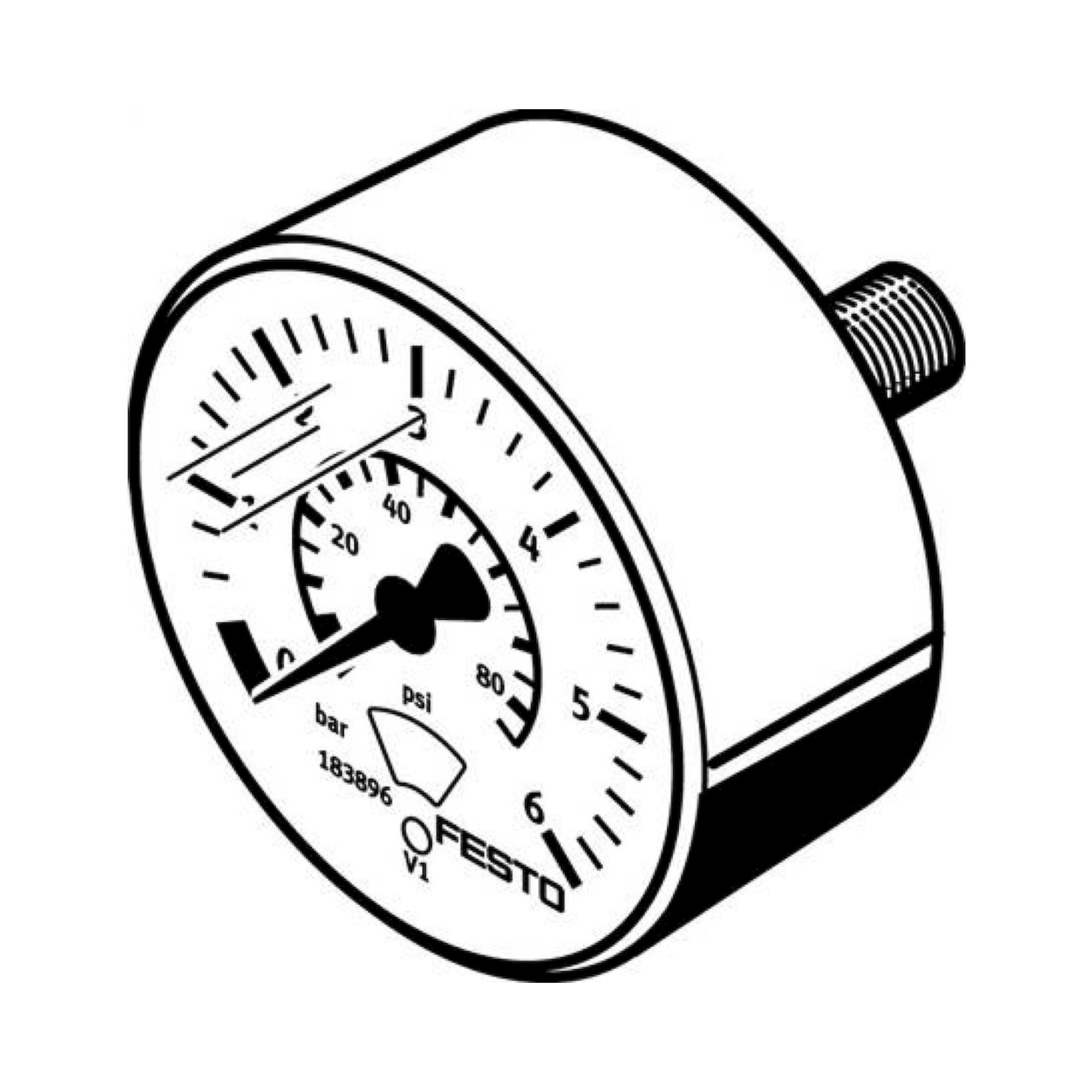 Festo MA-23-6-R1/8 (183896) Pressure Gauge