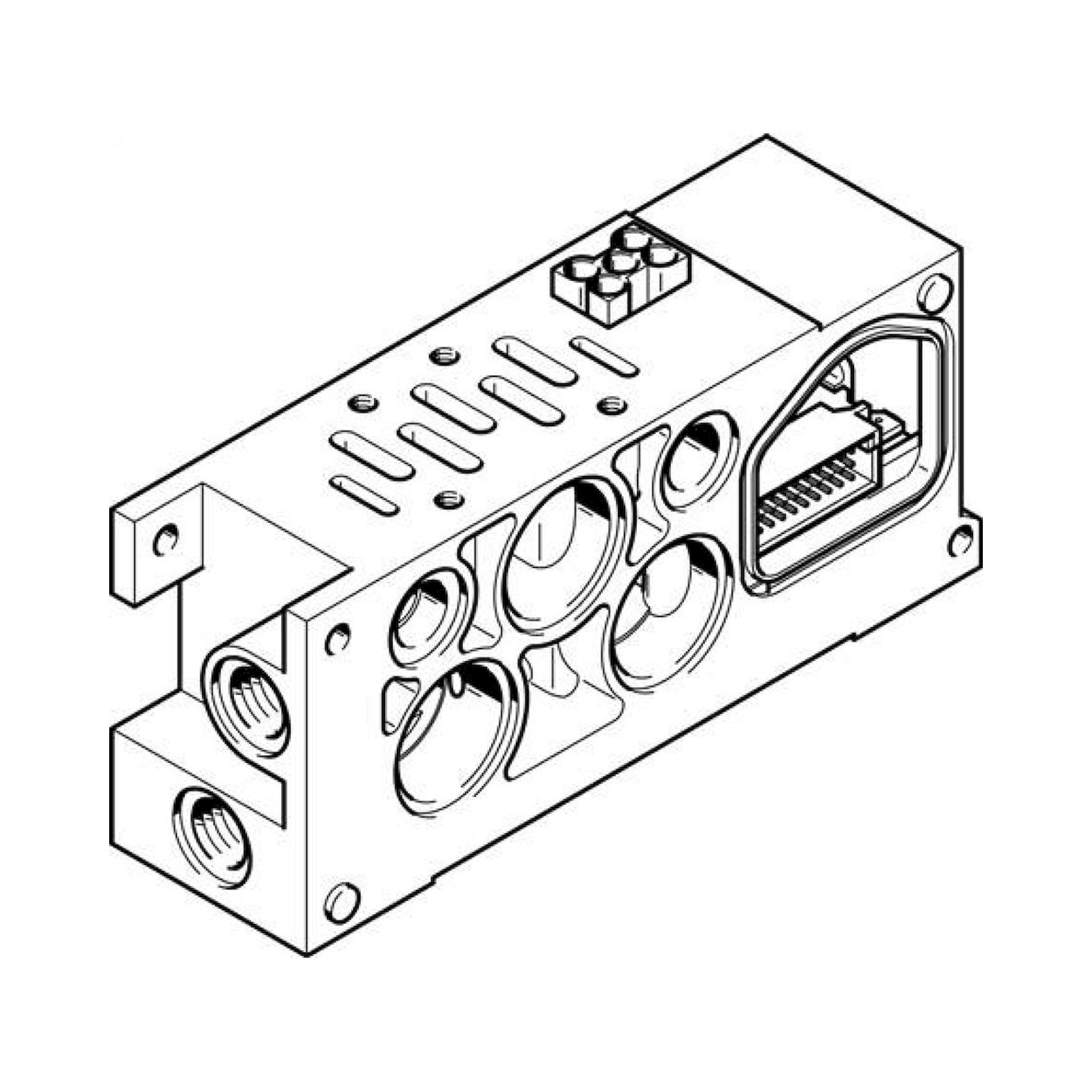 Festo VIGM-04-D-3 (18835) Manifold Block
