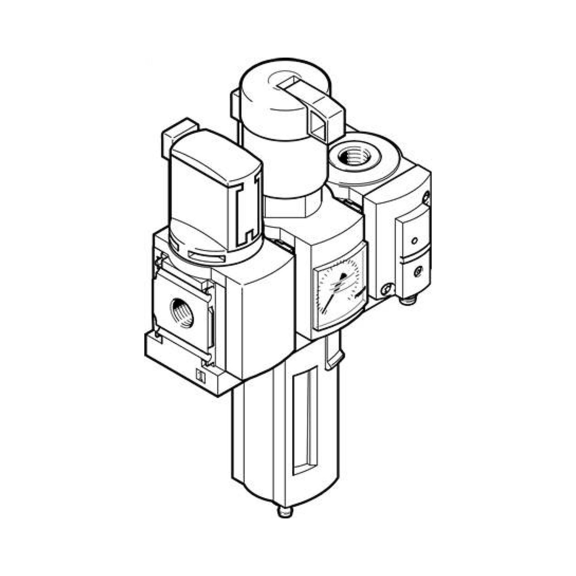 Festo MSB6-1/2:C3:J120:F12-WP (8042671) Service Unit Combina