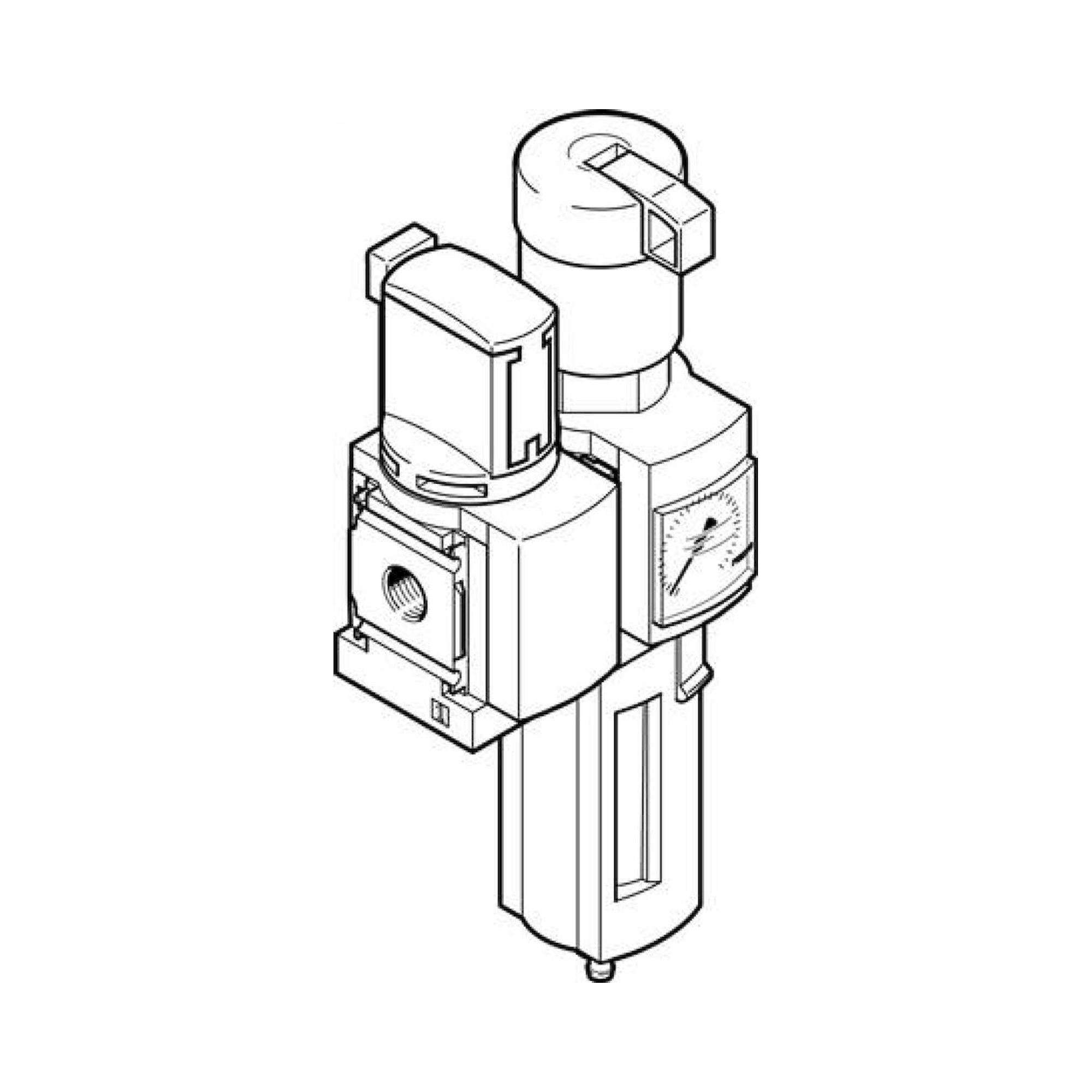 Festo MSB6-1/2:C3:J120-WP (8042672) Service Unit Combina