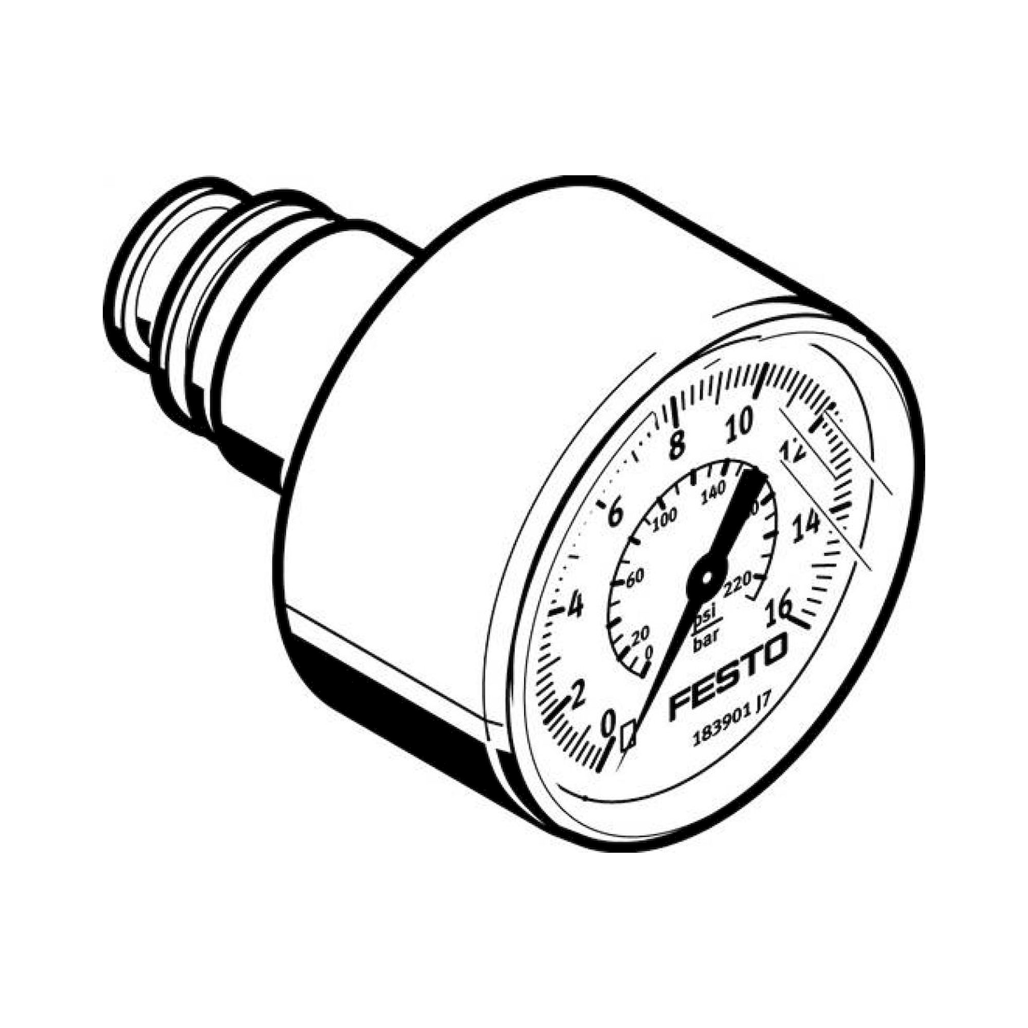 Festo PAGN-26-16-P10 (543487) Pressure Gauge