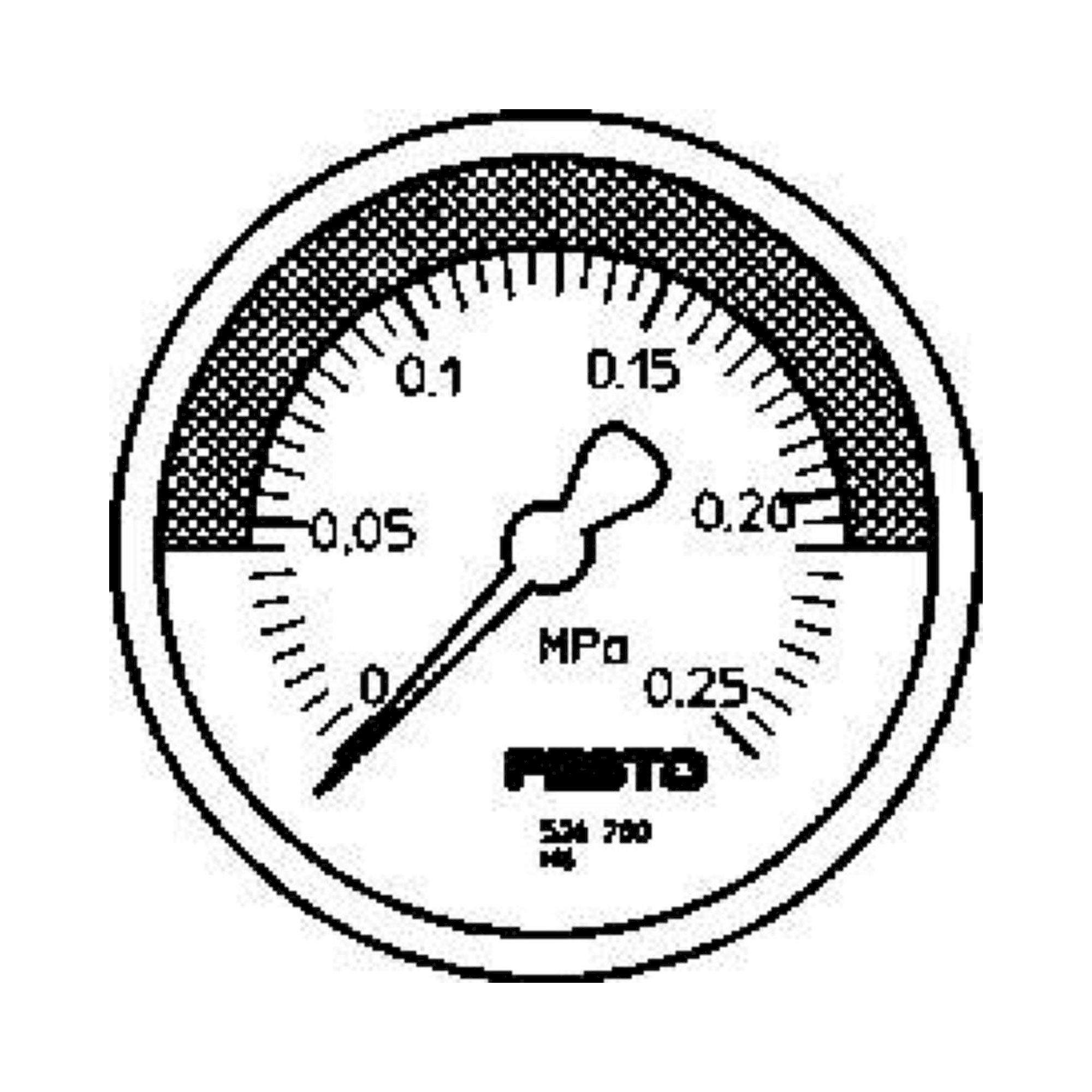 Festo MA-50-0,25-R1/4-MPA-E-RG (526780) Pressure Gauge