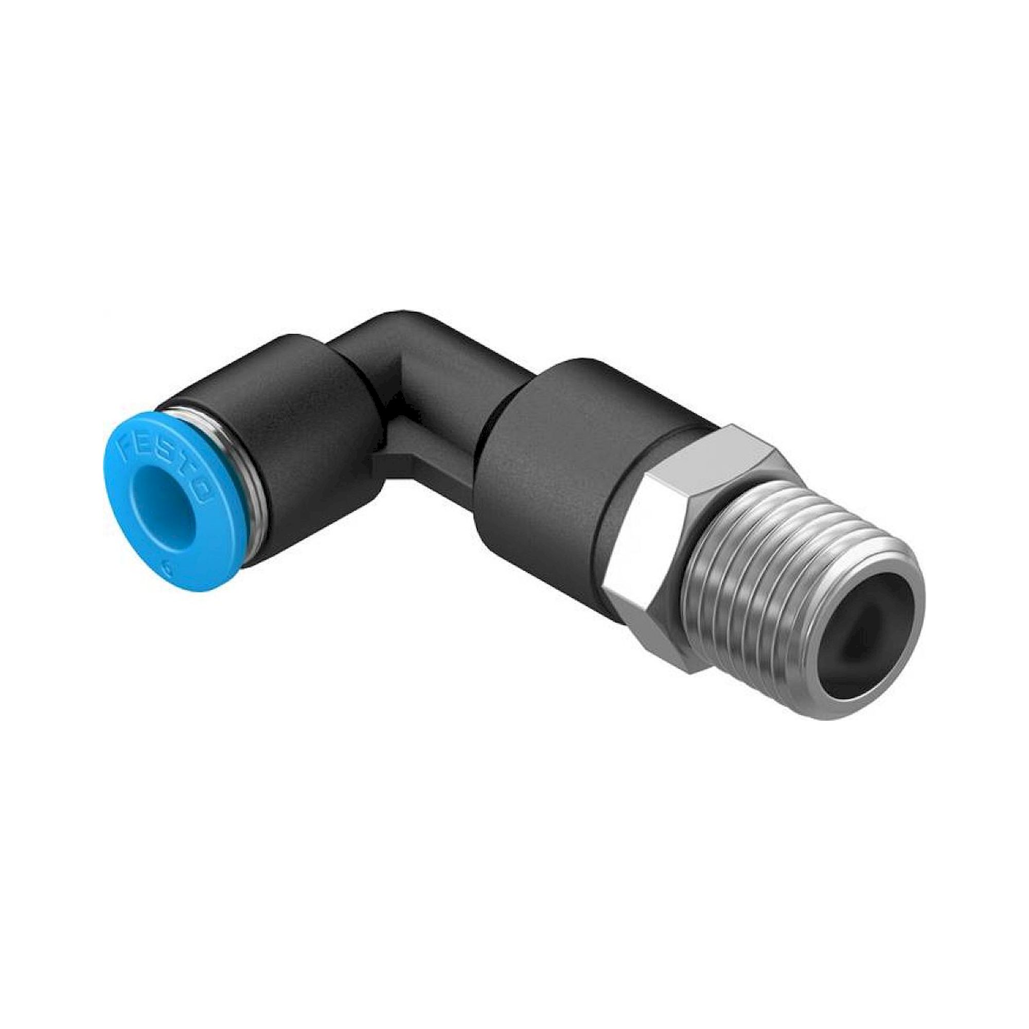 Festo QSLL-1/4-6 (153078) Push-In L-Fitting, Lo