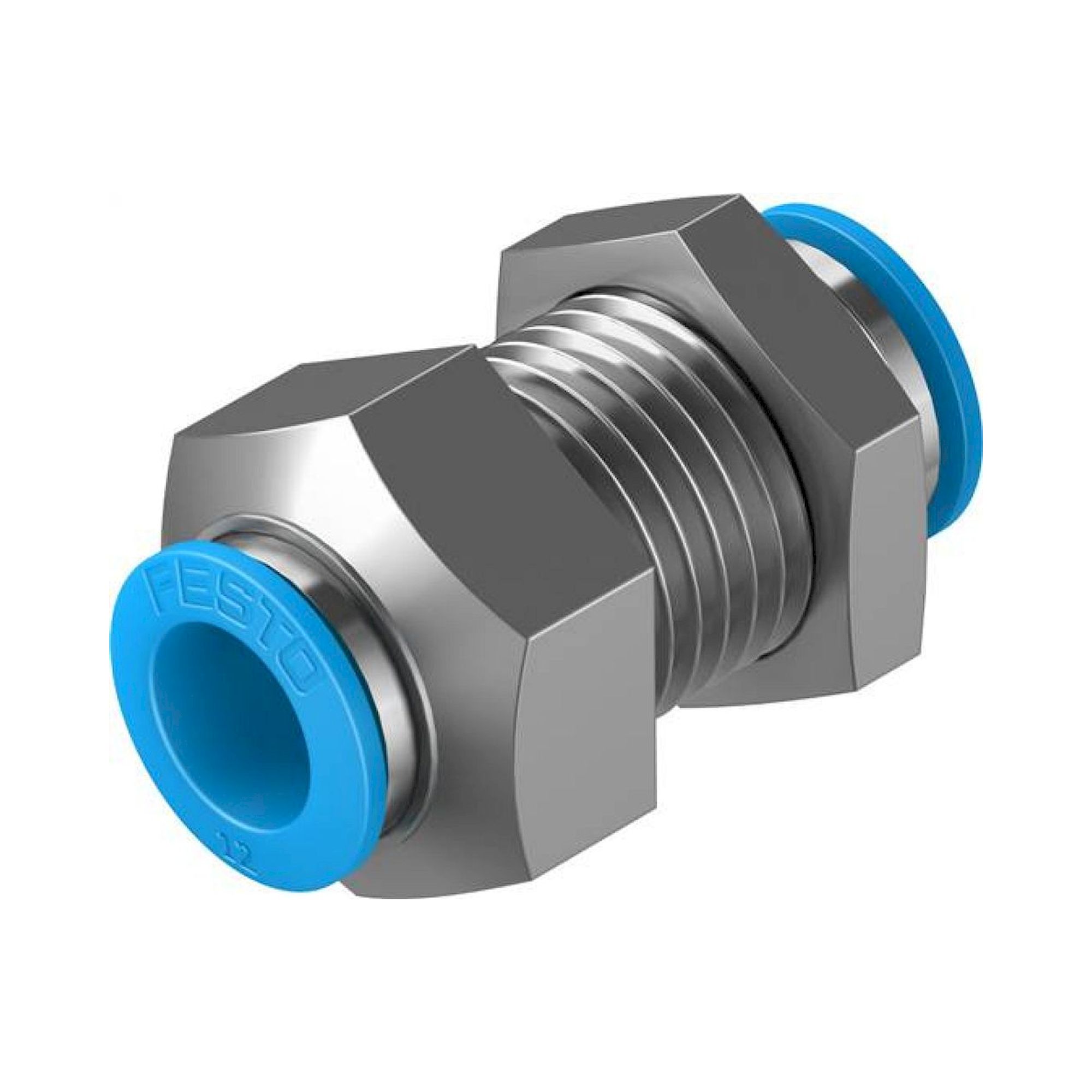 Festo QSS-12-F (130644) Push-In Bulkhead Conn