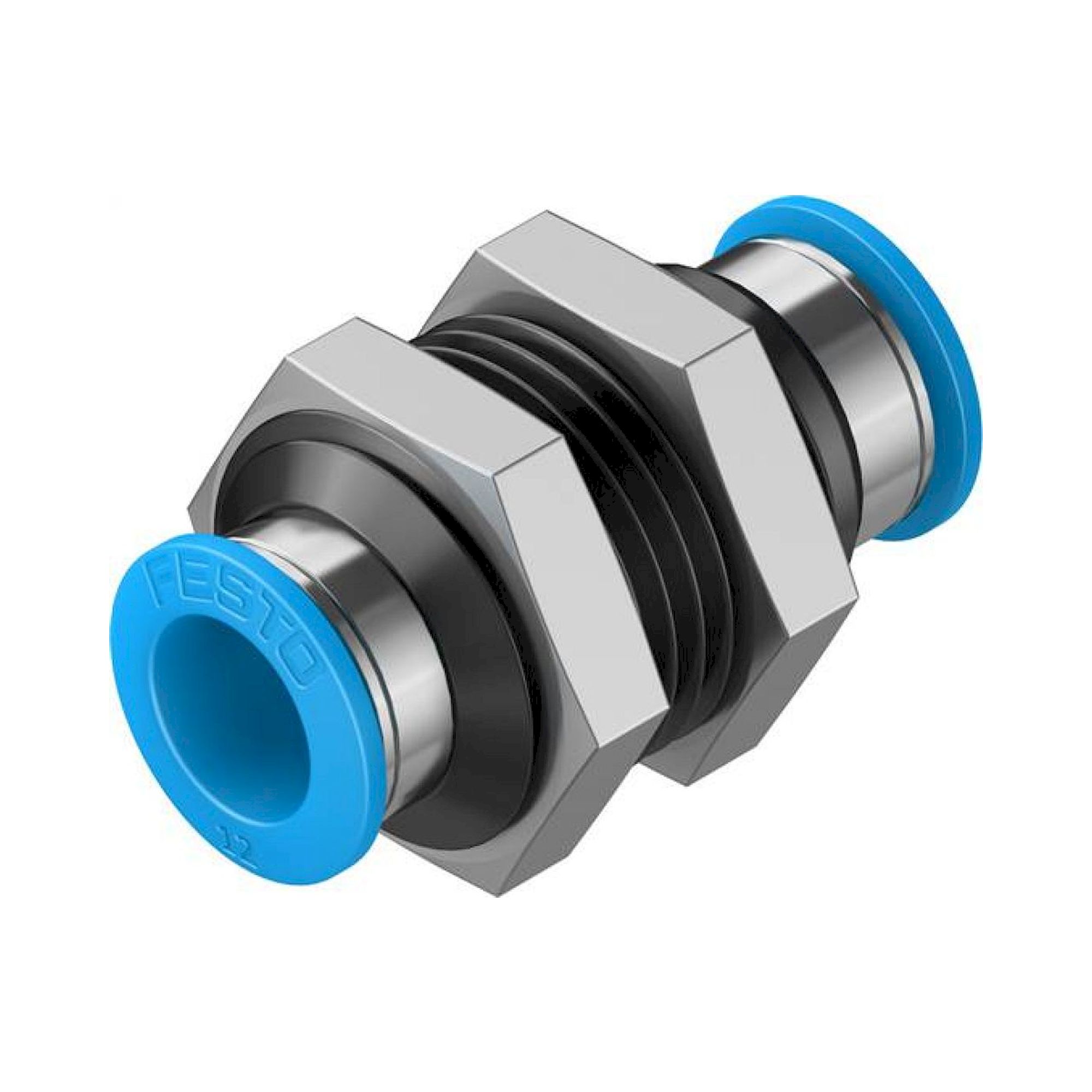 Festo QSS-12 (153161) Push-In Bulkhead Conn