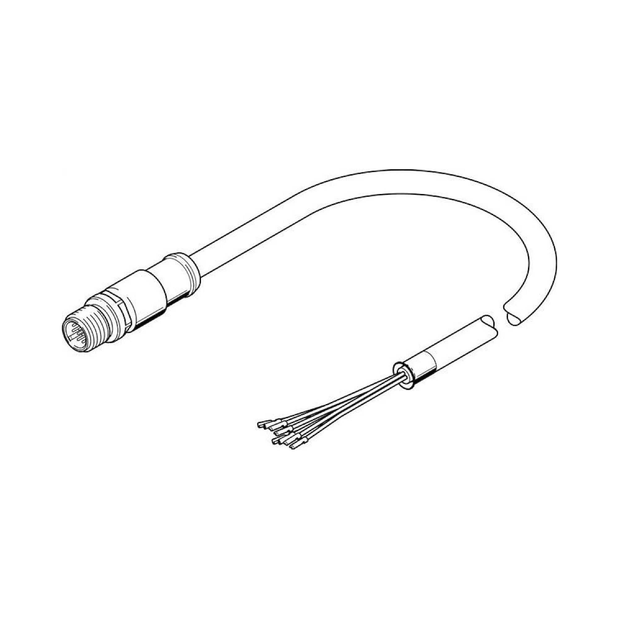Festo NEBS-SM12G12-E-0.5-N-LE12 (3947401) Connecting Cable