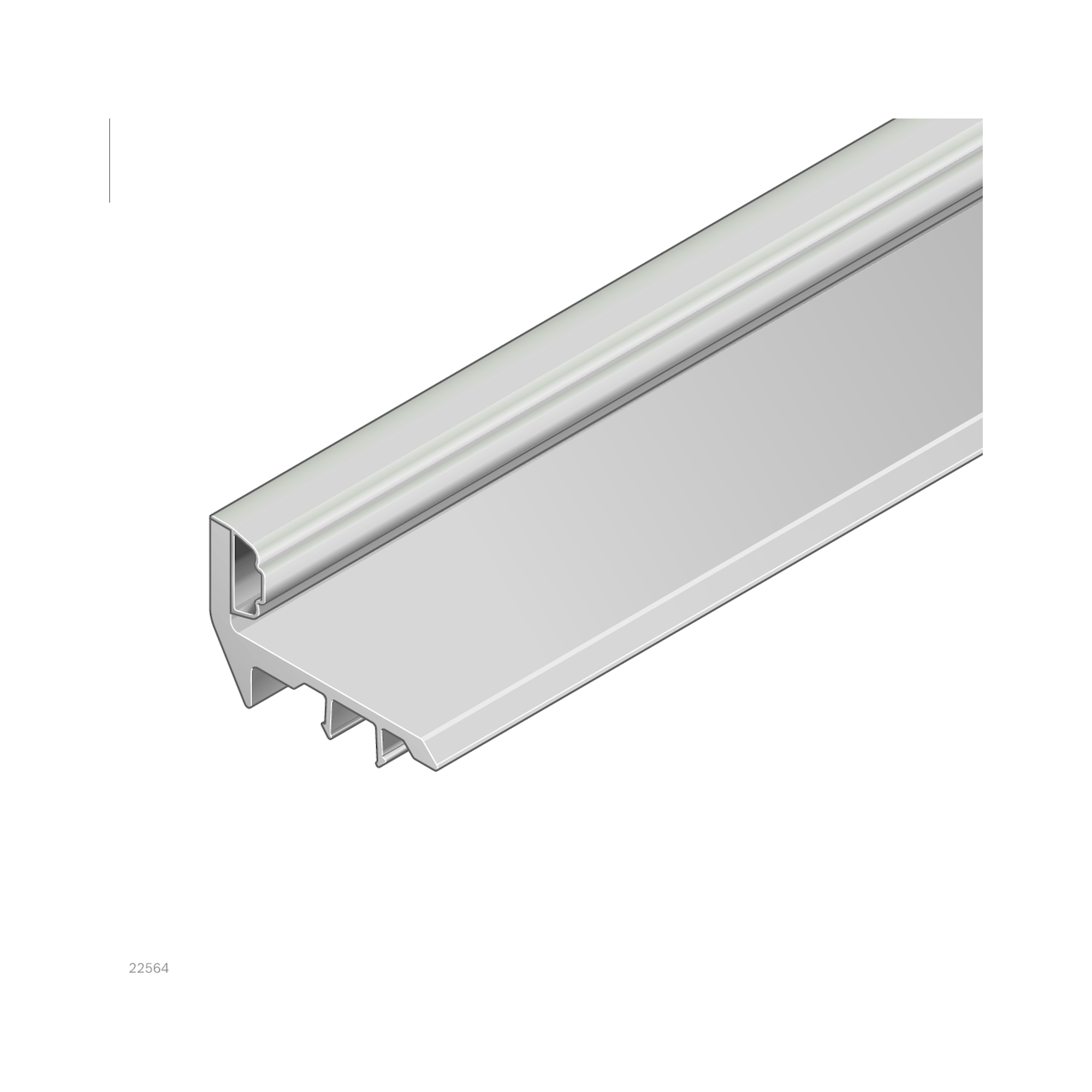 Bosch Rexroth 3842555560. SEALING BAR 10 45/30 L=3000 GREY