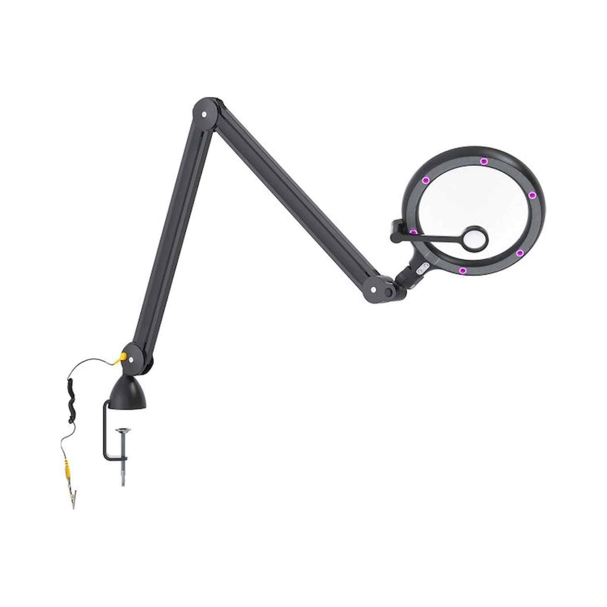 Daylight E25101. Lampe loupe iQ LED, version ESD, avec lumière du jour et UV