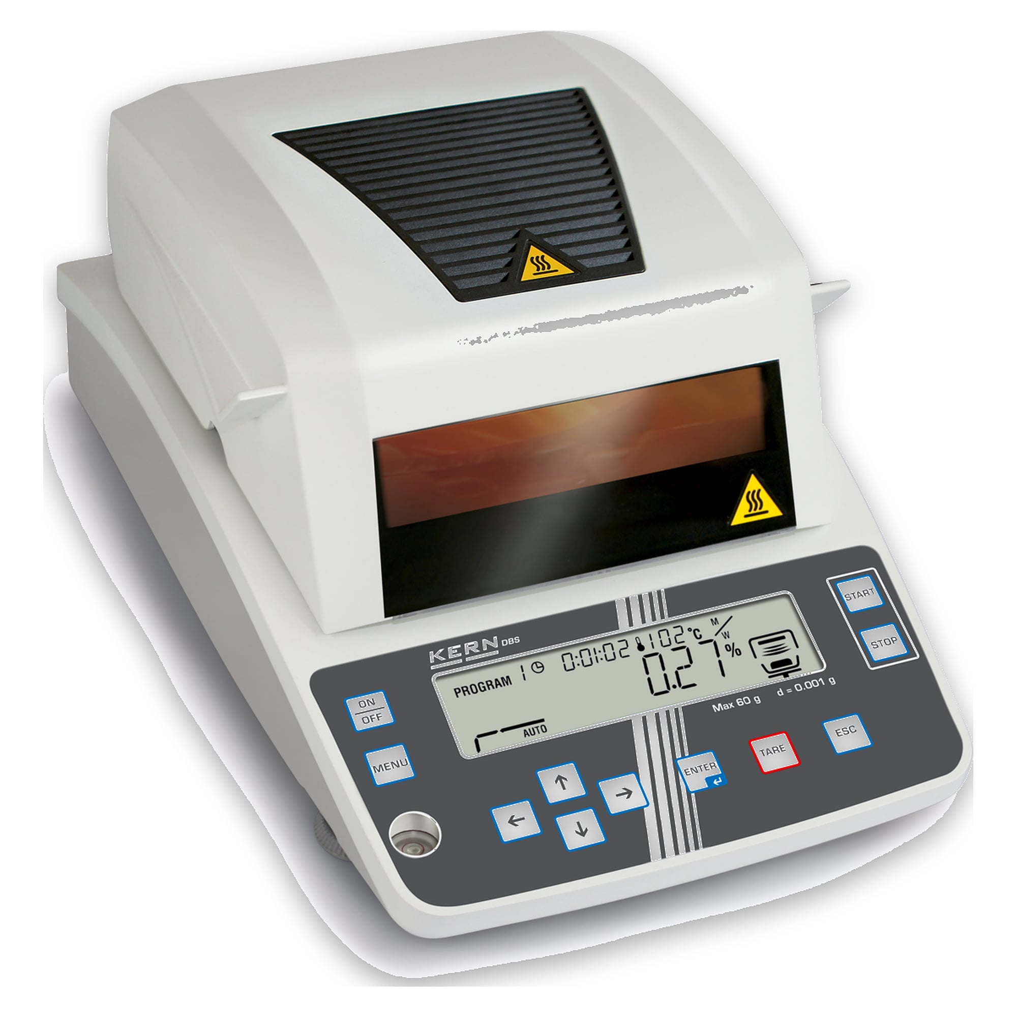 Feuchtebestimmer 60 g Ablesbarkeit 0,001 g - KERN DBS 60-3