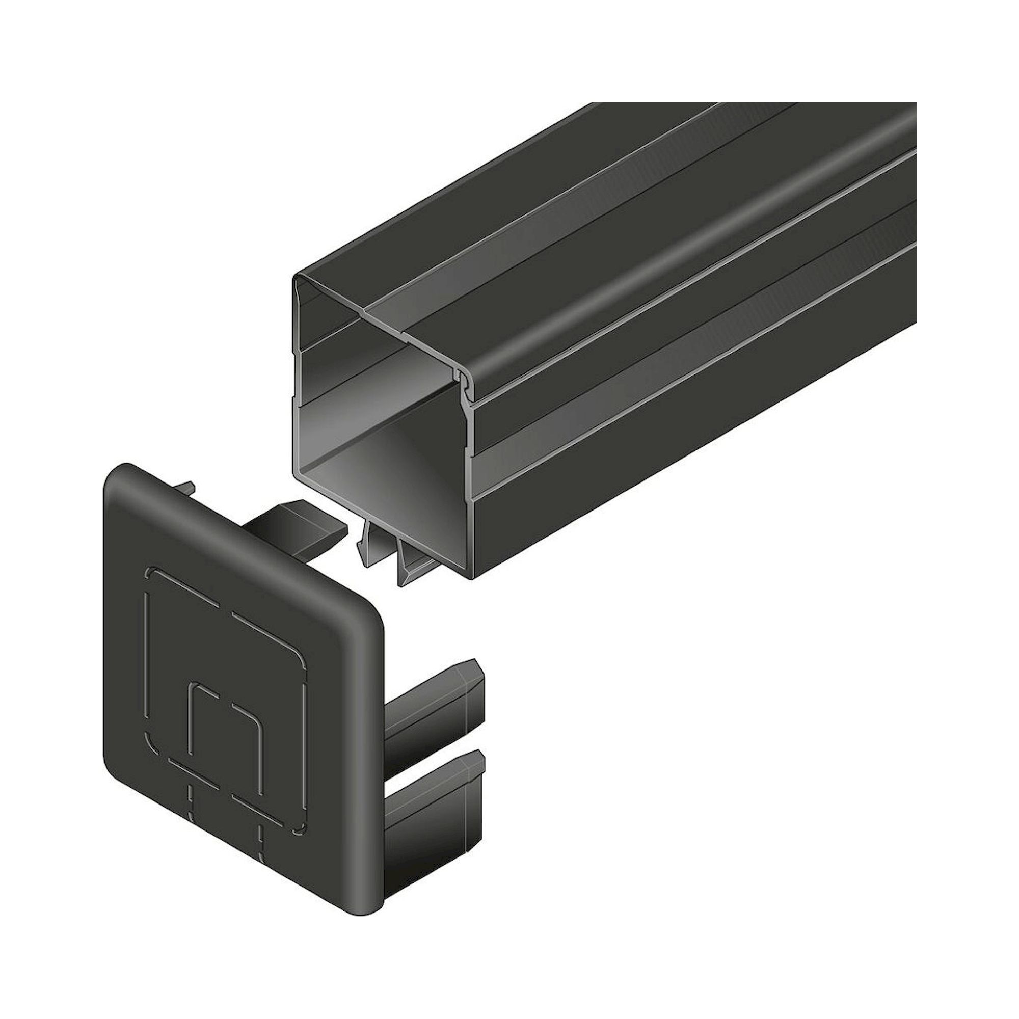 Bosch Rexroth 3842555670. Cable duct 40x20, N10, black