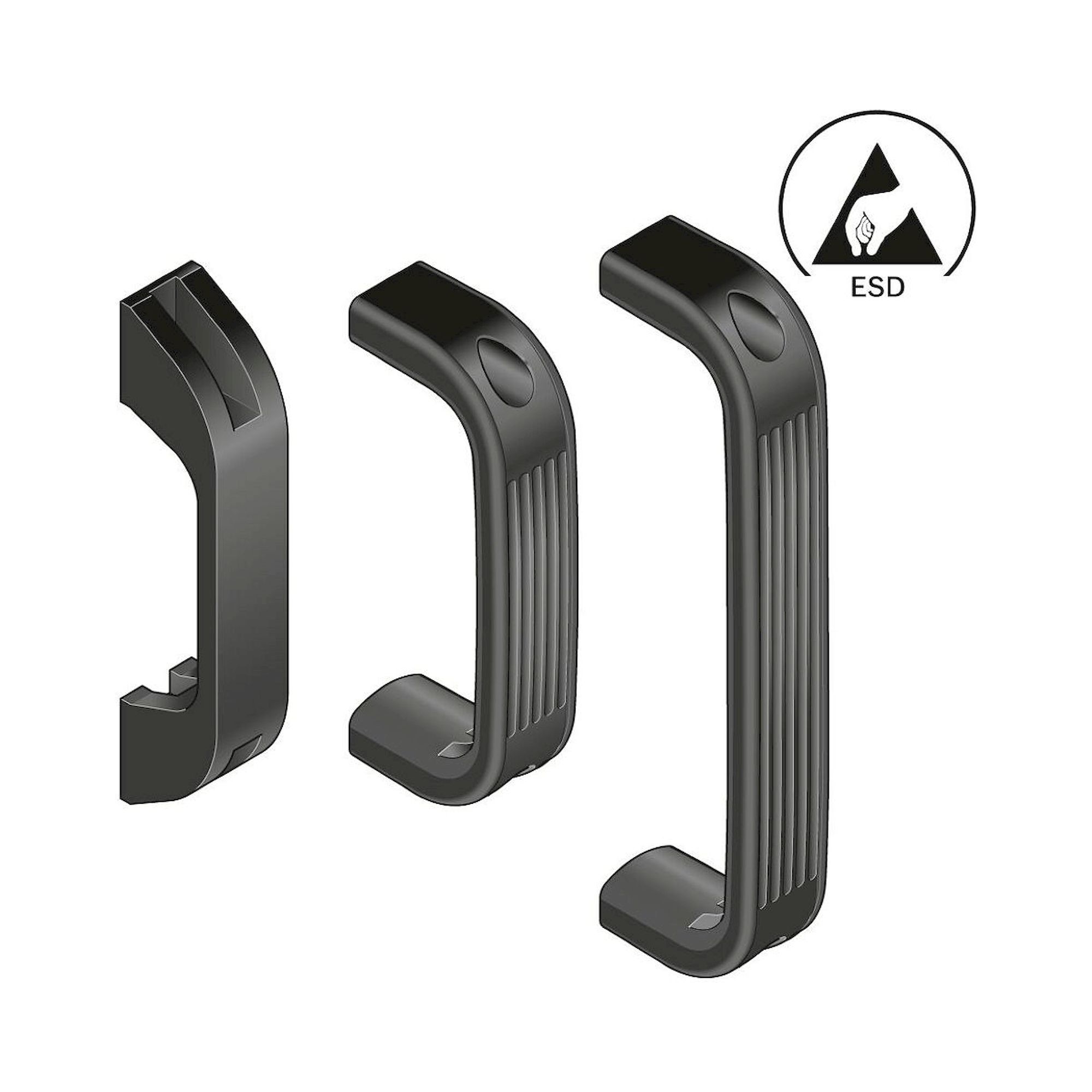 Bosch Rexroth 3842554716. STRAP-SHAPED HANDLE N6 GREY