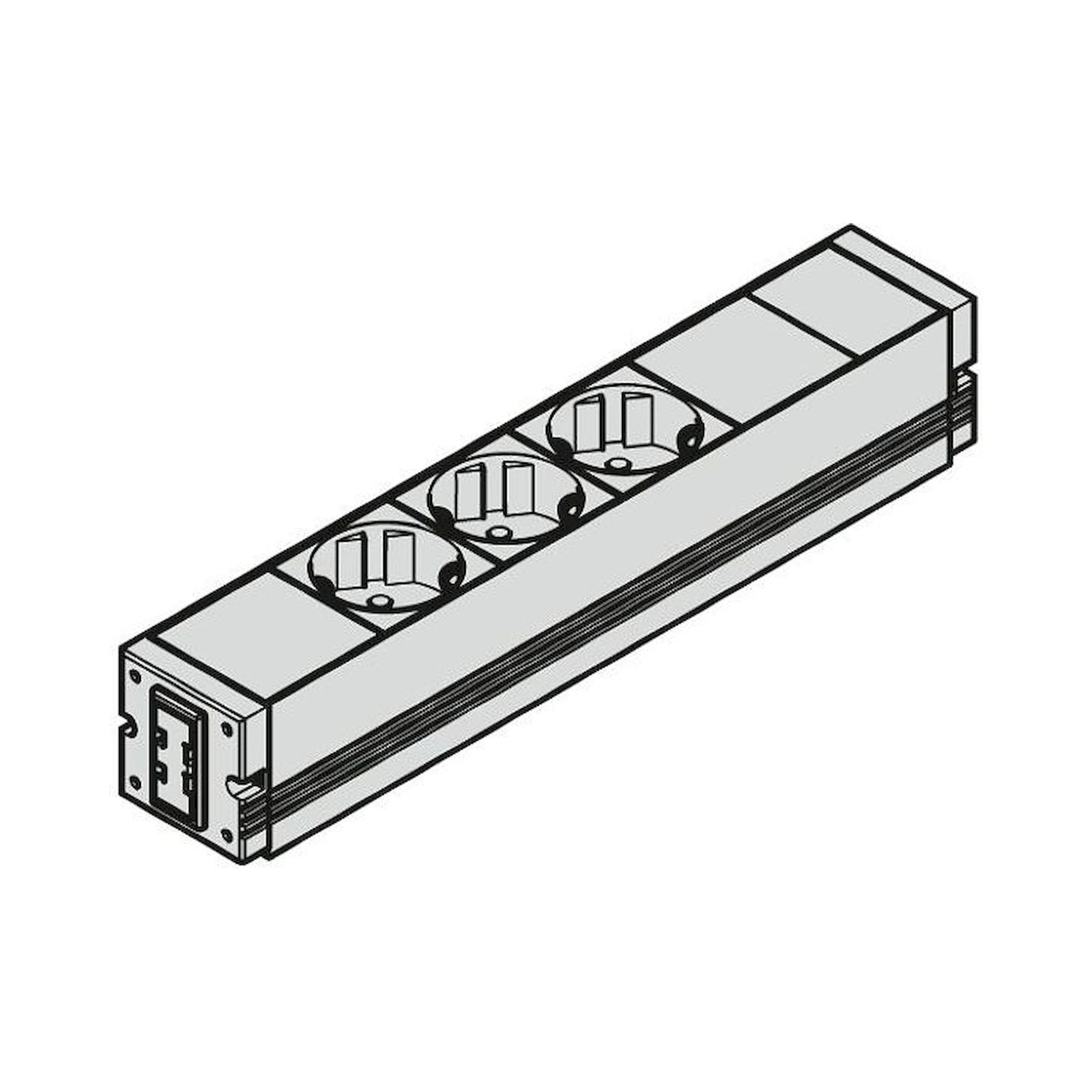 Bosch Rexroth 3842542060. Socket strip, switchable output, RCD, D