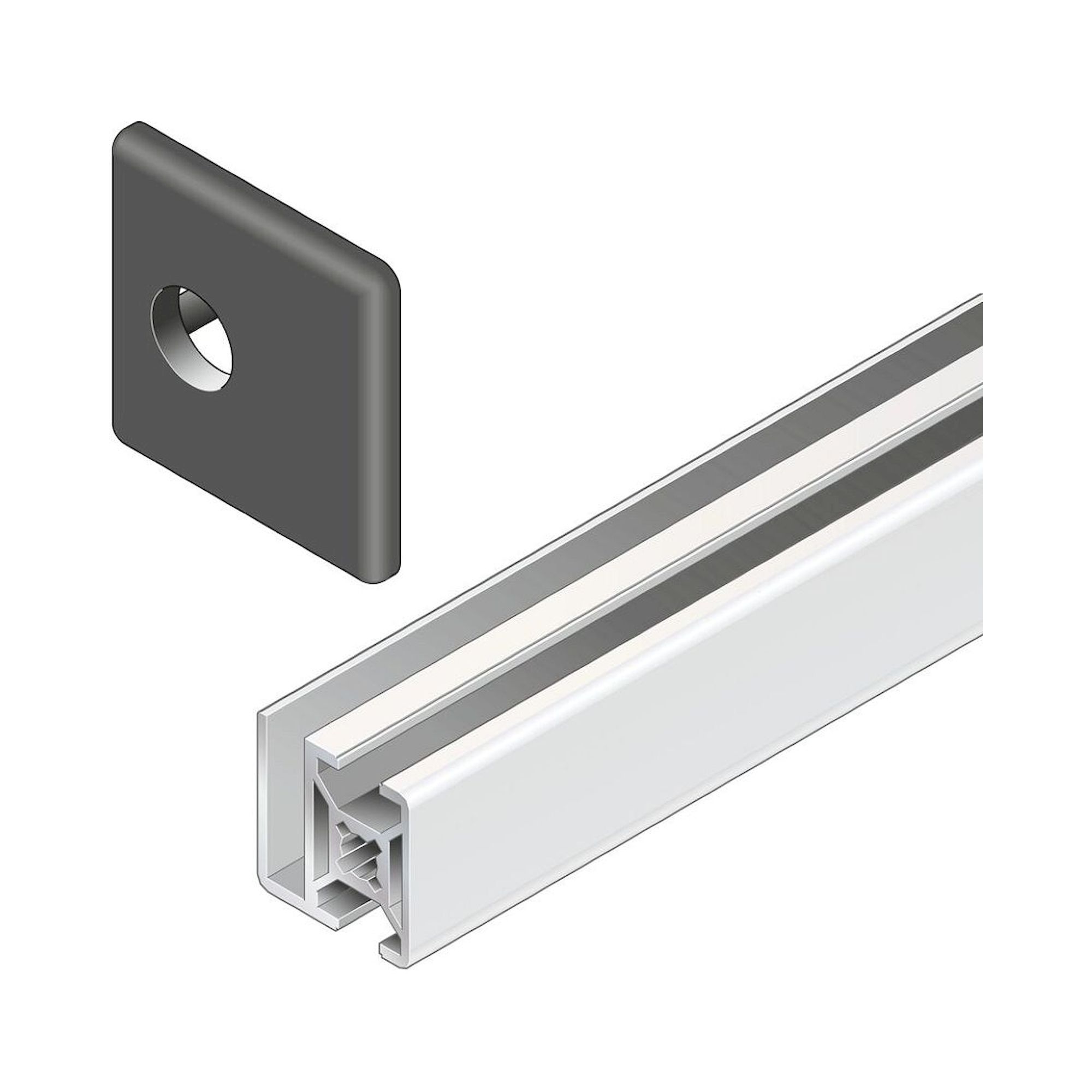 Bosch Rexroth 3842557229. Protective grille profile 30x30 WG40, standard profile finishes