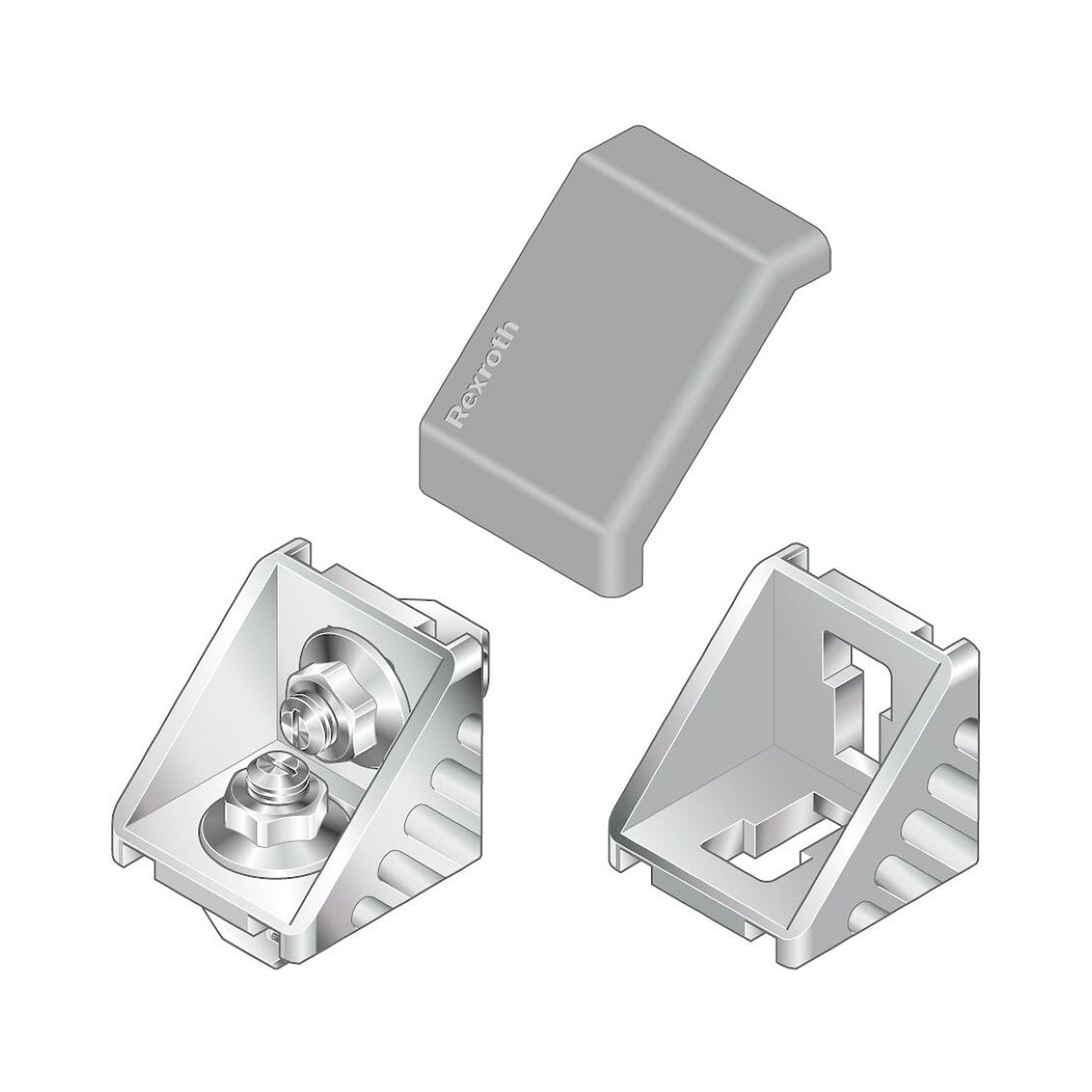 Bosch Rexroth 3842548854. Abdeckkappe, GUS Set 40X40 grey