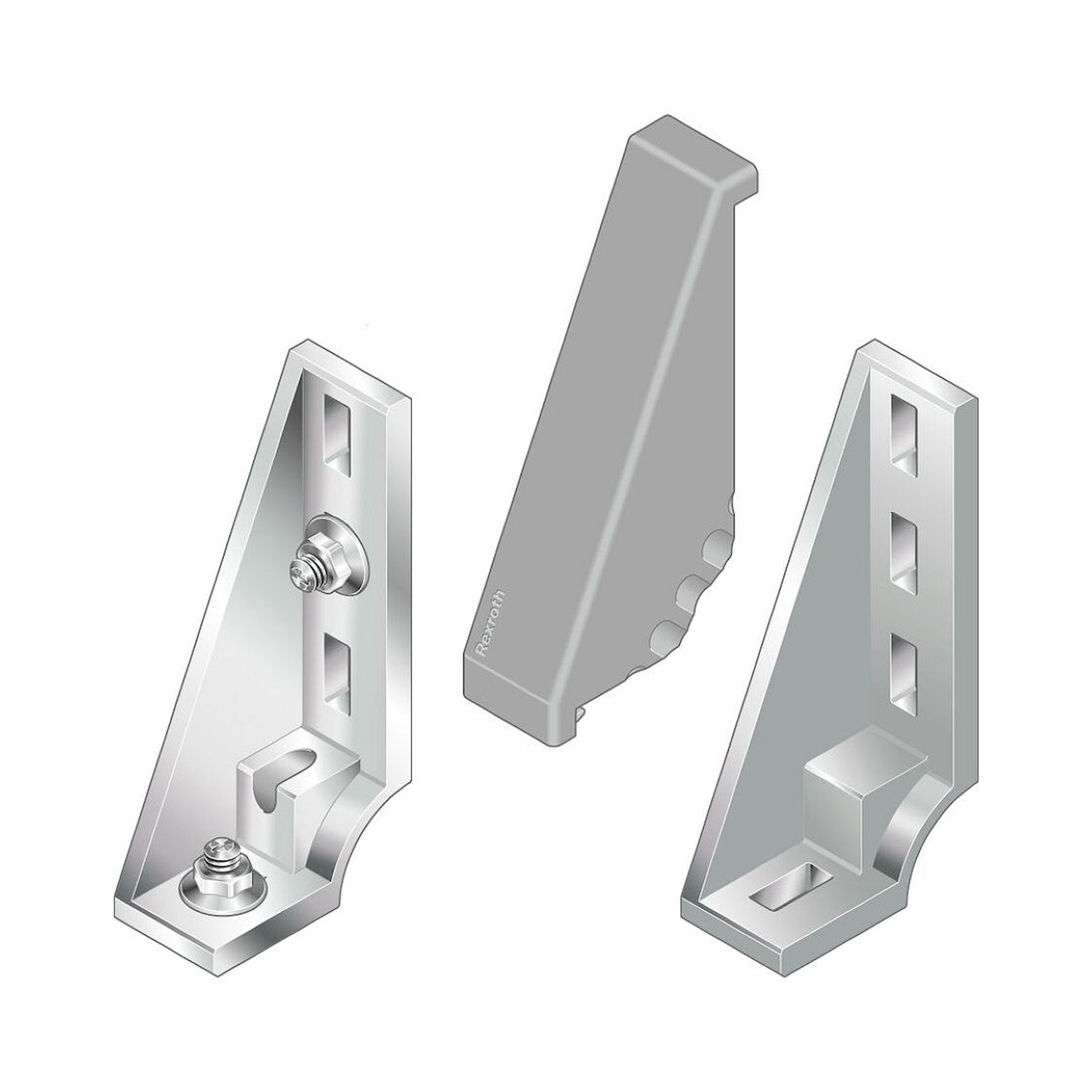 Bosch Rexroth 3842548858. Cover cap for bracket 40/160, signal gray