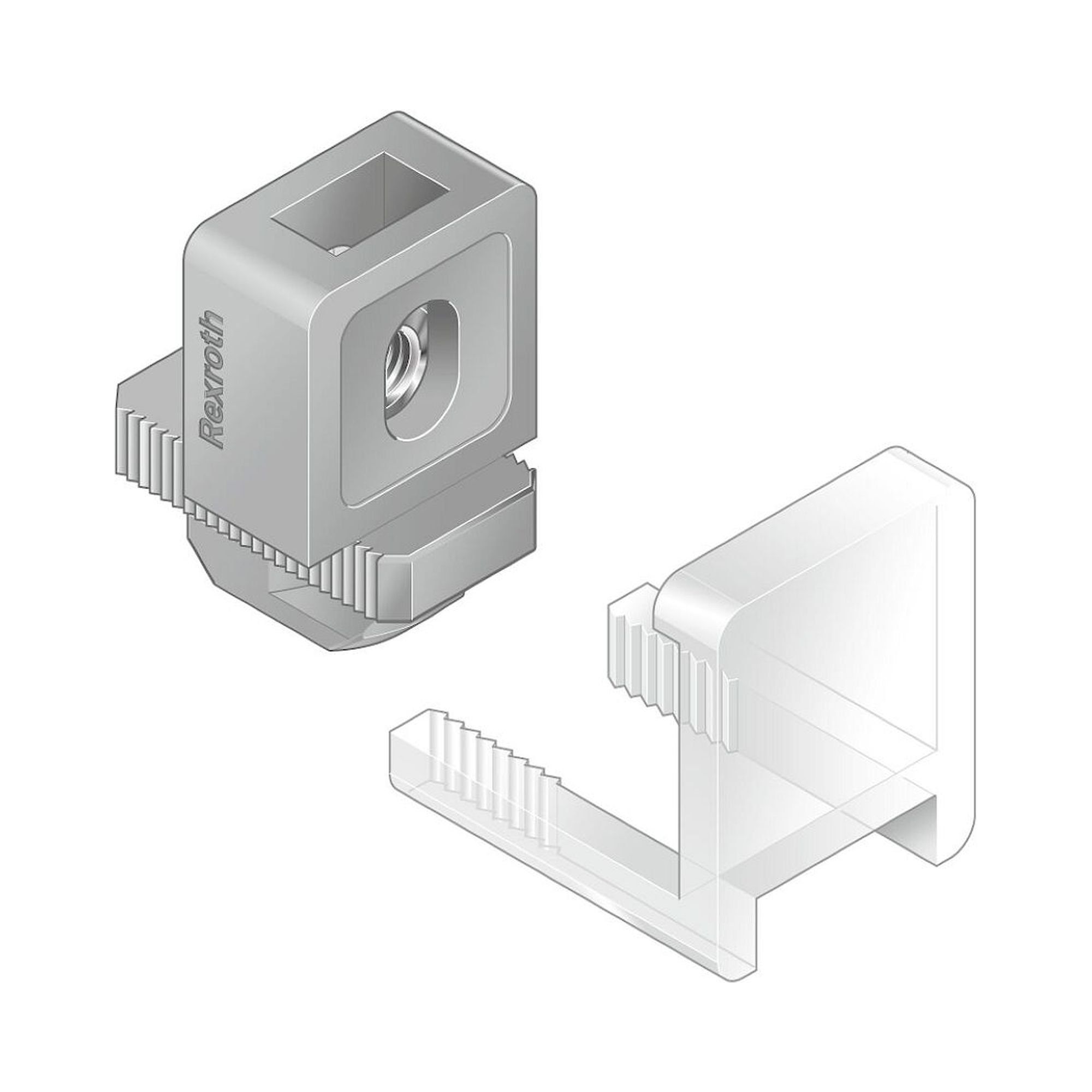 Bosch Rexroth 3842184738. Snap-in clip N8/N10 transparent