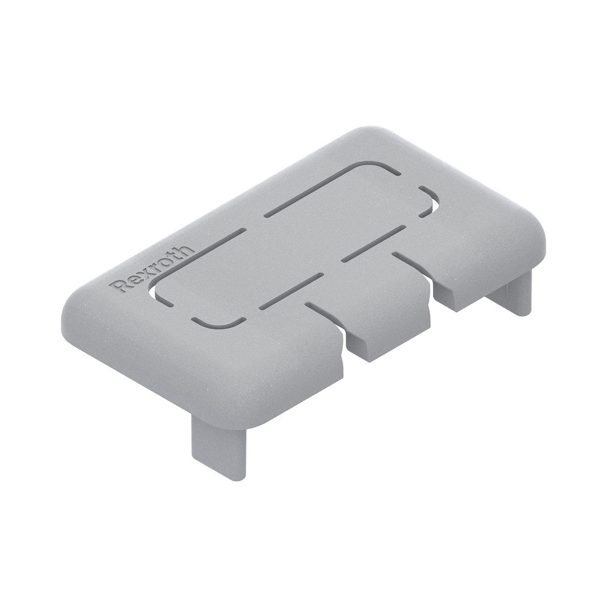 Bosch Rexroth 3842559340. Cover cap for cable duct 34x20, signal gray