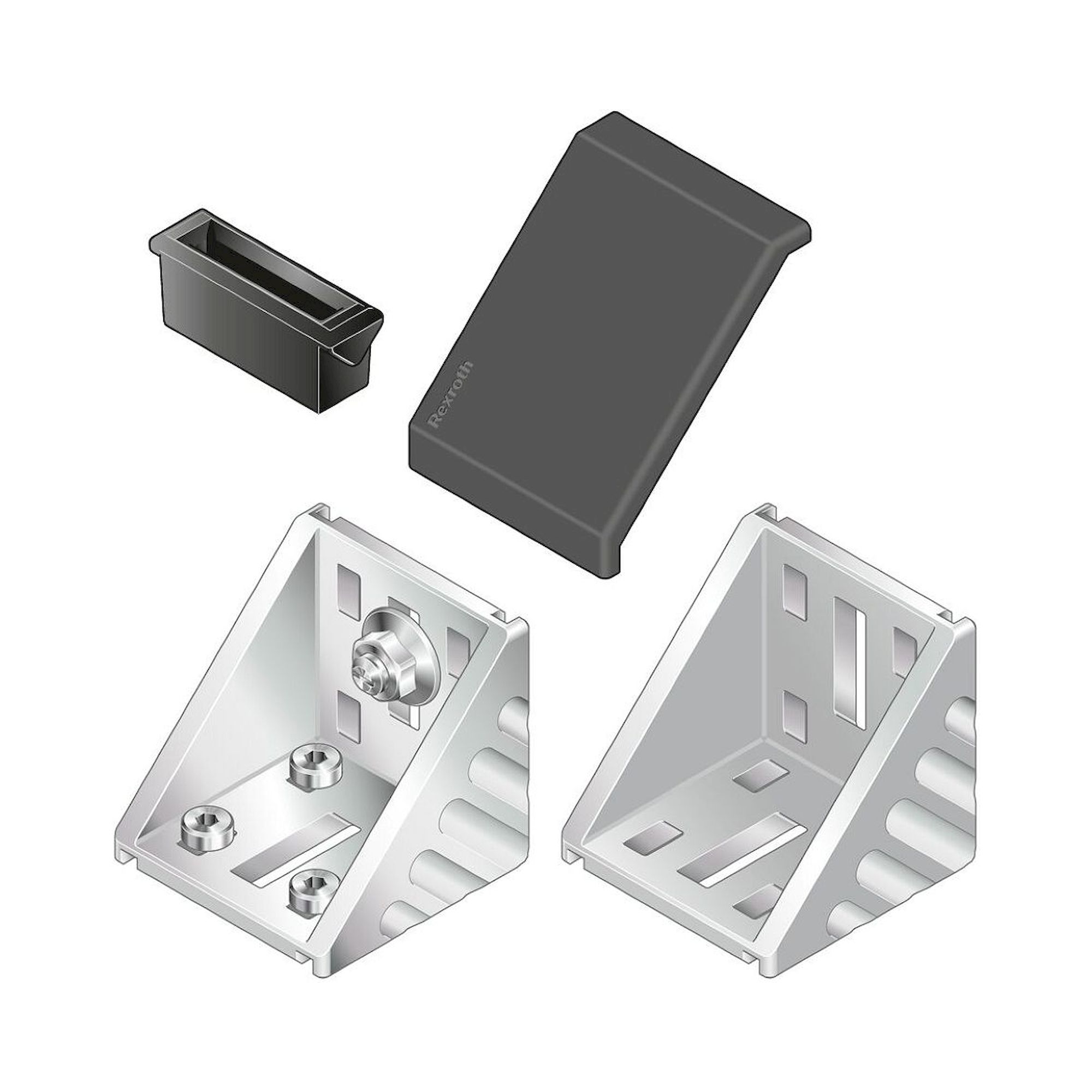 Bosch Rexroth 3842551611. Winkel, 60X60 10/10Silver Set