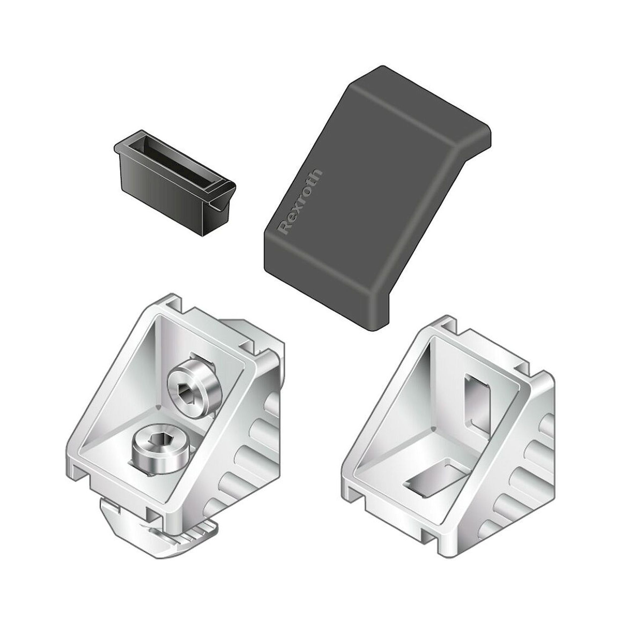 Bosch Rexroth 3842551599. Winkel, 30X30 10/10Silver Set