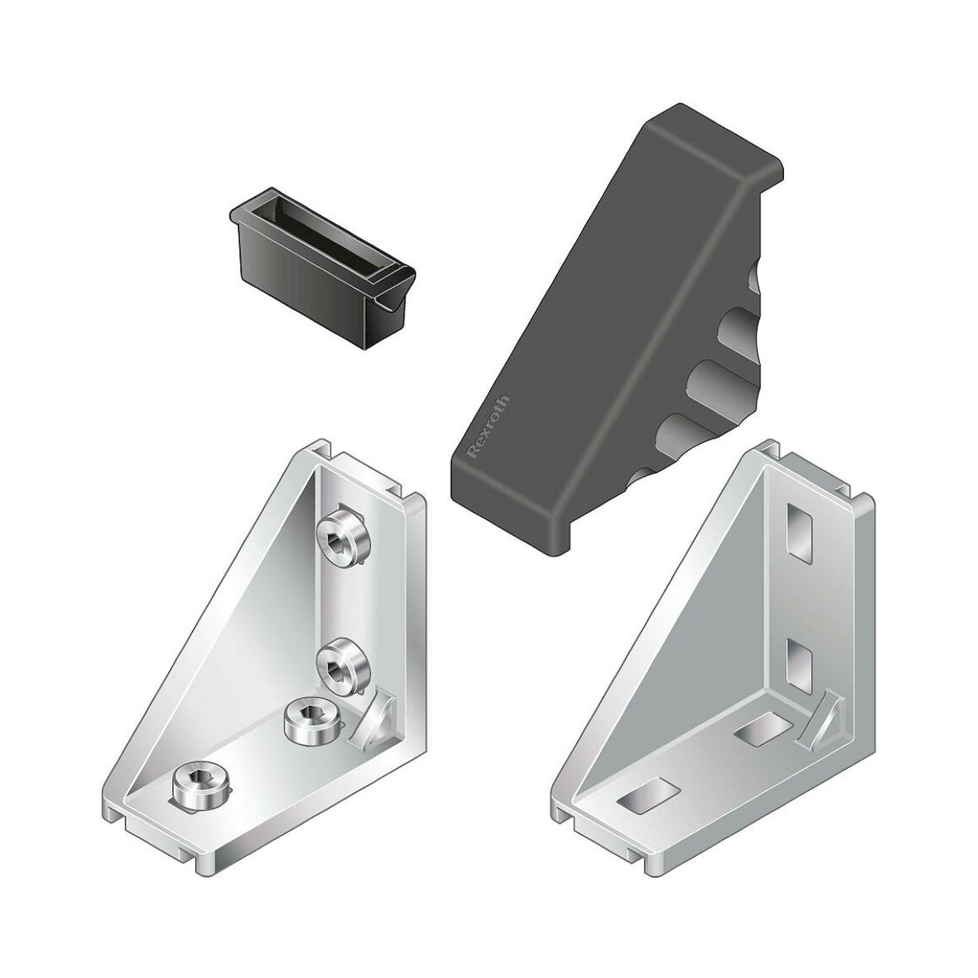 Bosch Rexroth 3842551601. Winkel, 30X60 Silver Set