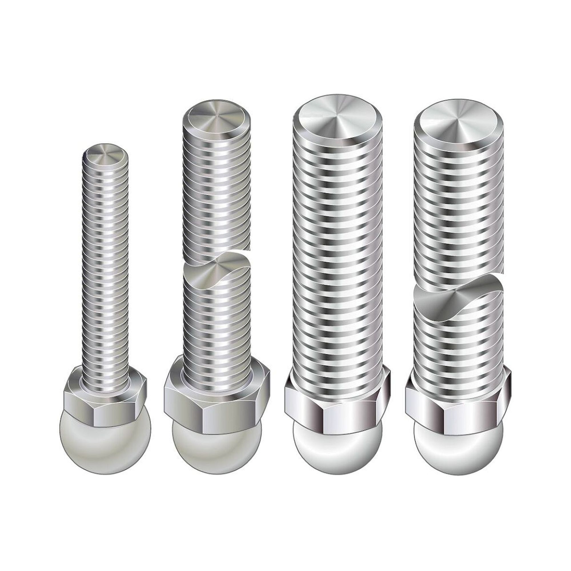 Bosch Rexroth 3842536811. Leveling foot spindle, stainless steel M8x75