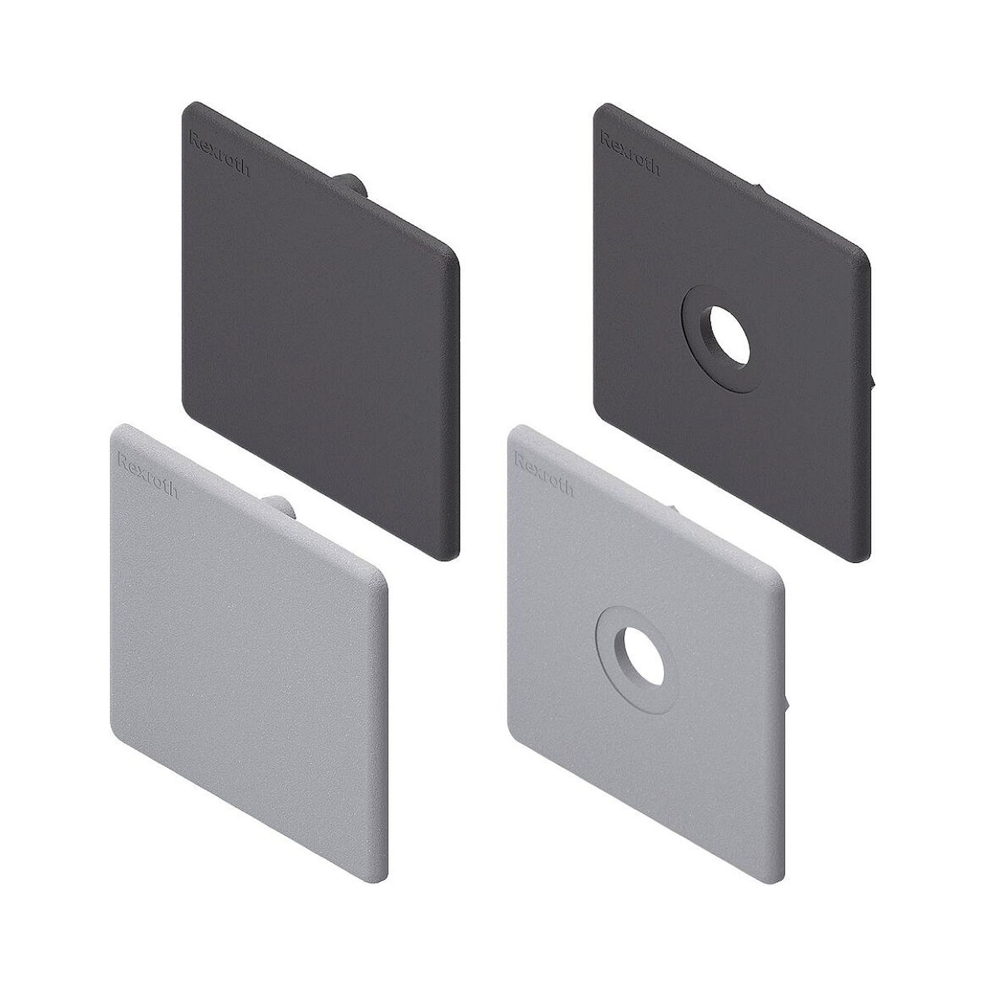 Bosch Rexroth 3842548815. Cover cap with hole 90x90, black