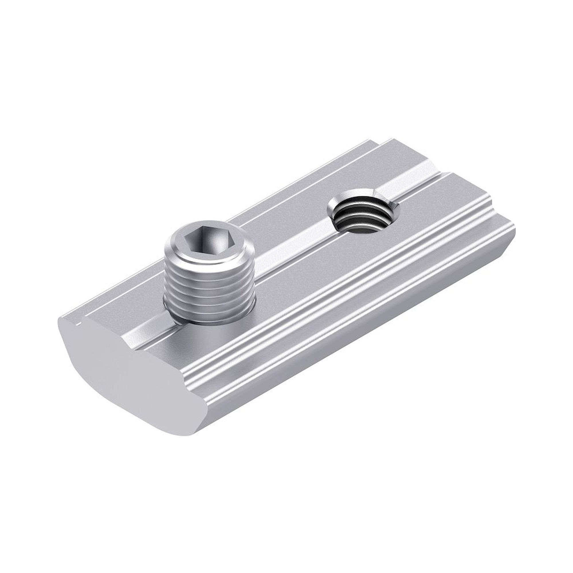 Bosch Rexroth 3842557259. Swivel-in sliding block, with headless setscrew groove 8 steel; galvanized, M5; M4