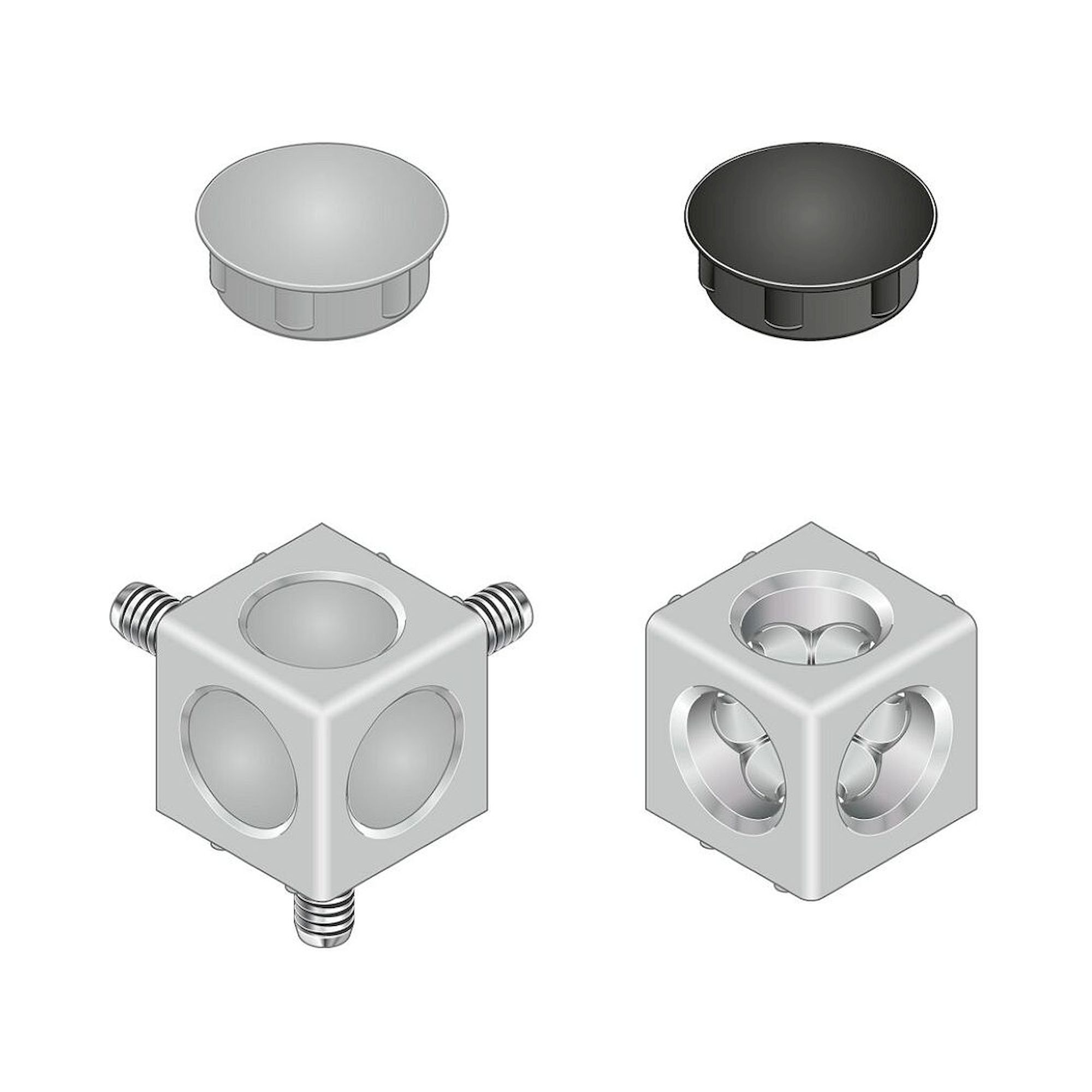 Bosch Rexroth 3842549864. Würfelverbinder, 30/3 Set