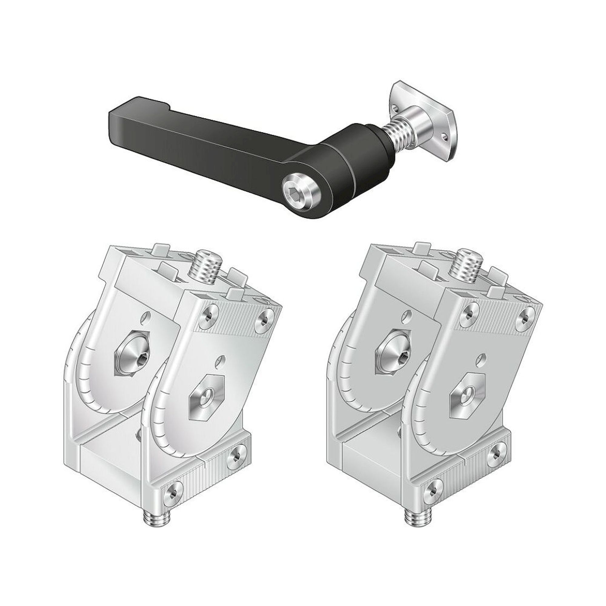 Bosch Rexroth 3842539800. Gelenk, 60X60 Silver