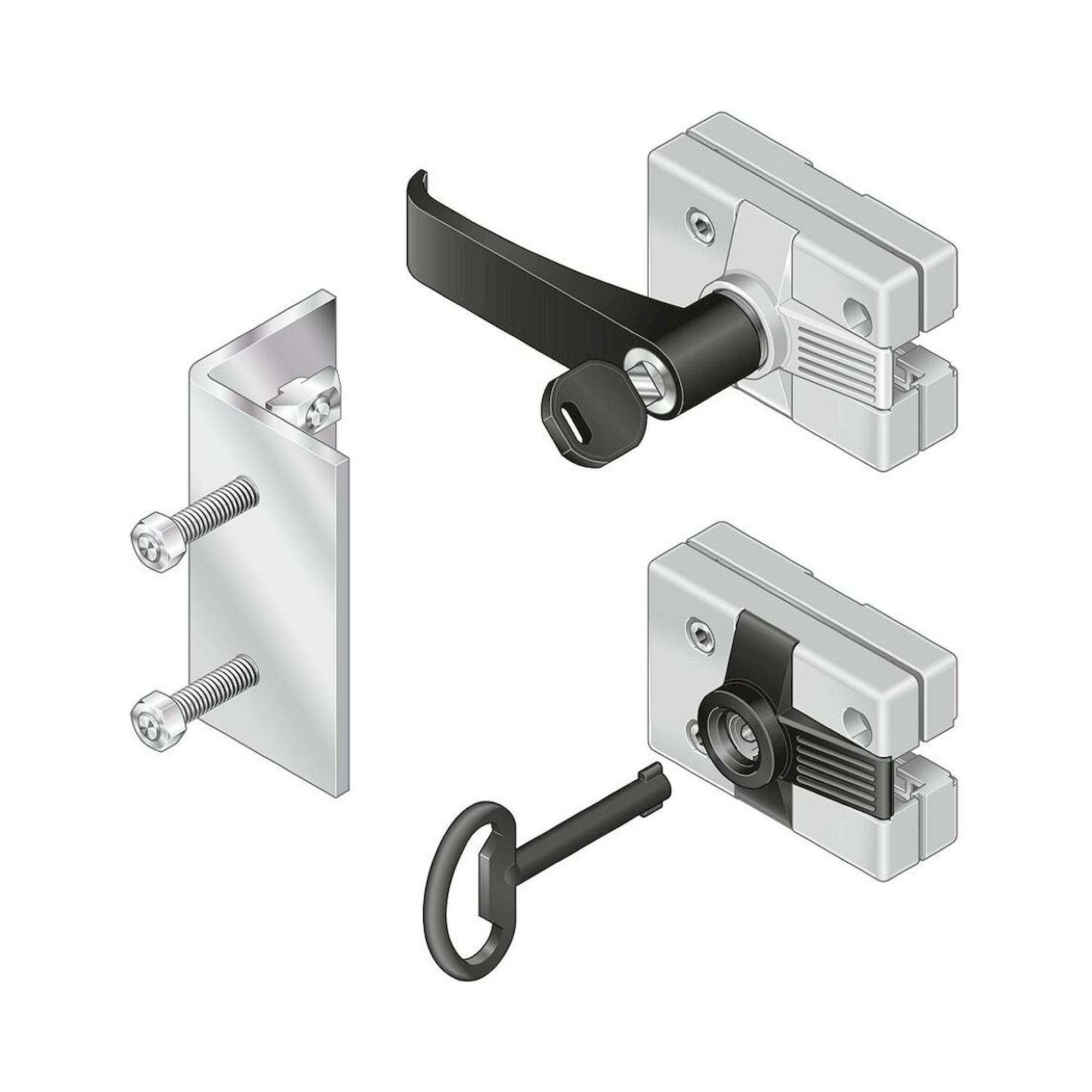 Bosch Rexroth 3842525821. Door lock for swing and sliding doors, standard locking