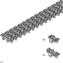 Bosch Rexroth 3842546091. Steel-coated chain, conveyor chain 90+ steel l4968