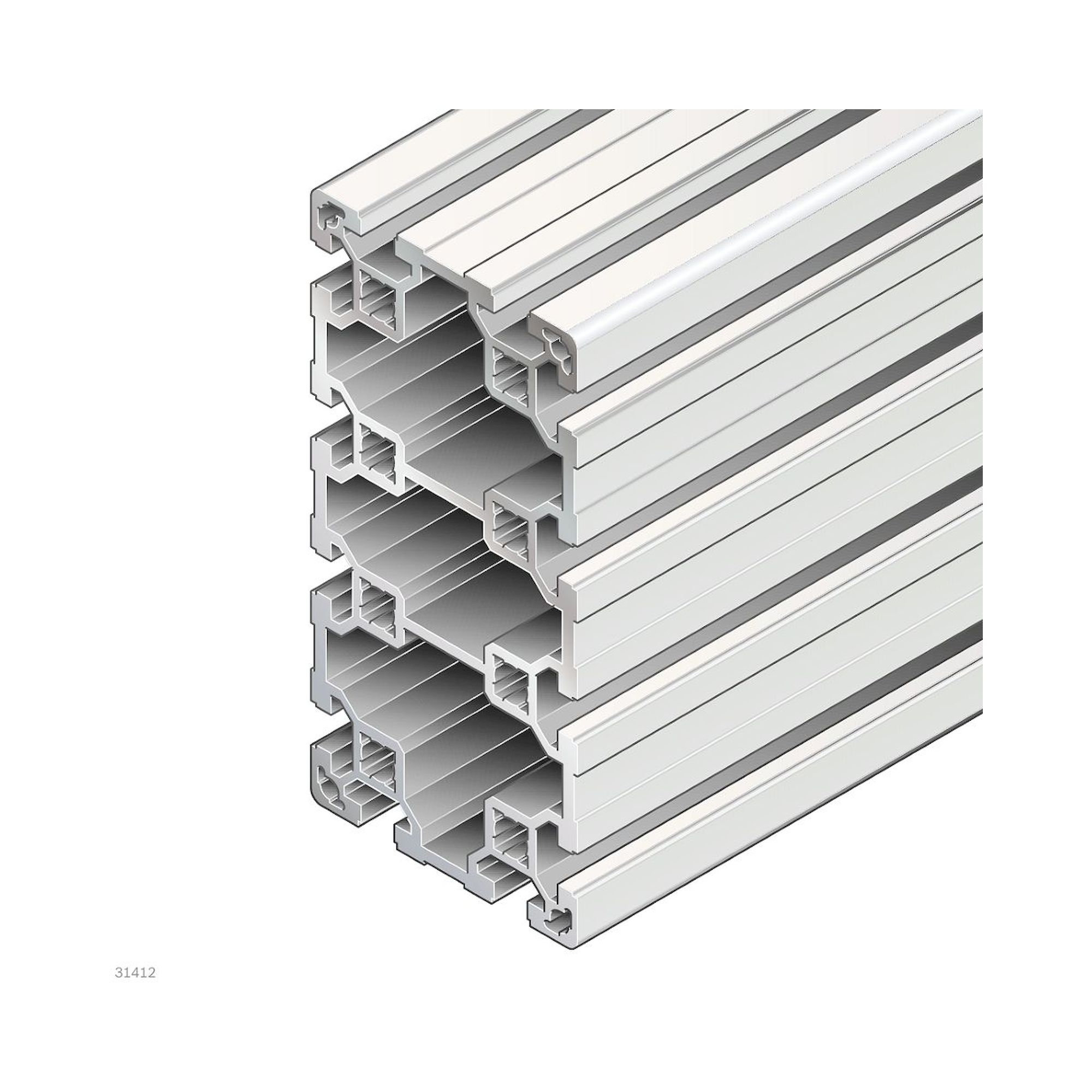 Bosch Rexroth 3842529349. Strut profile 80x160L, 3XL=6070mm