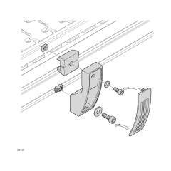 Bosch Rexroth 3842527738. DistanzPlatte, 30X30X5