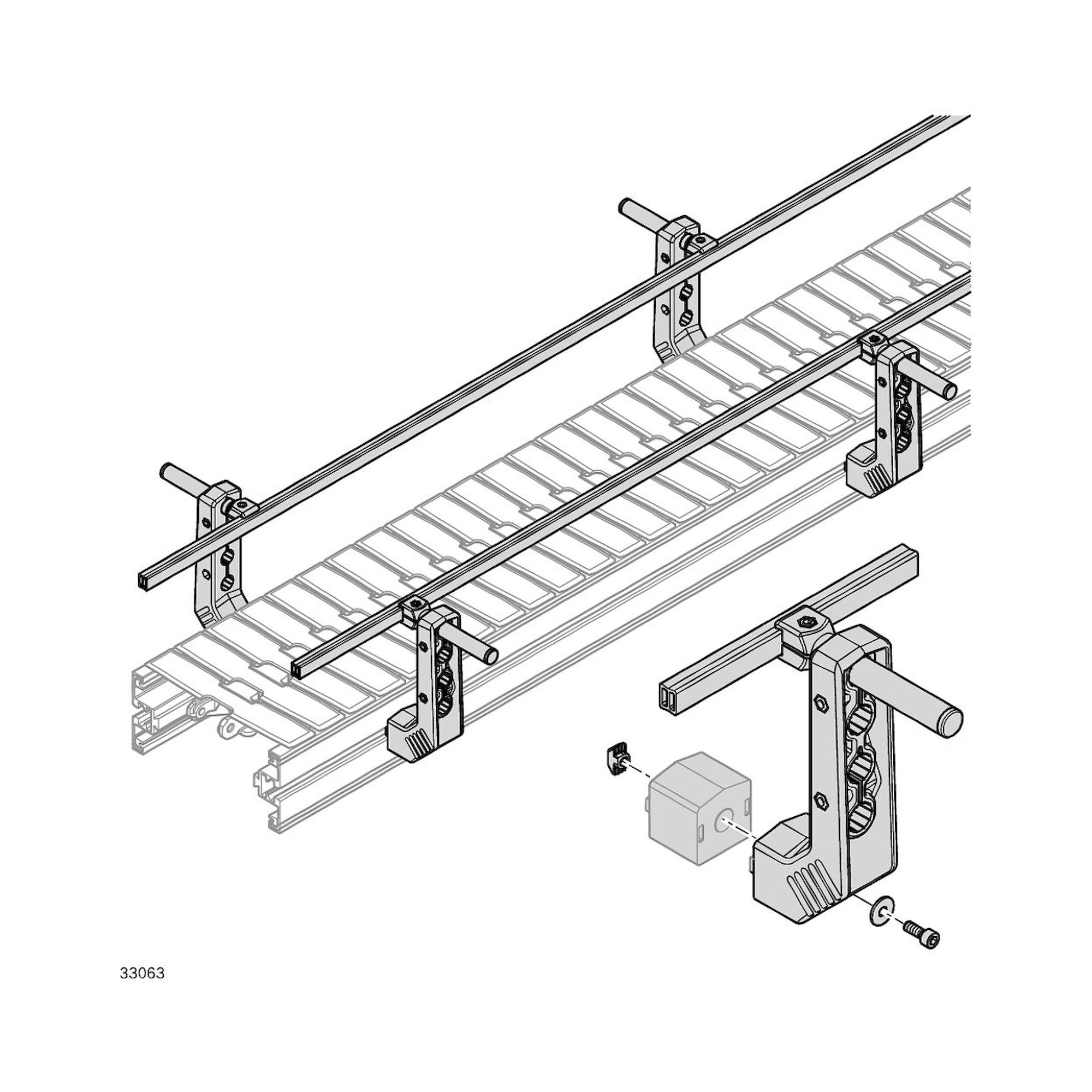 Bosch Rexroth 3842539494. Halter, HORIZONTAL 4XD18