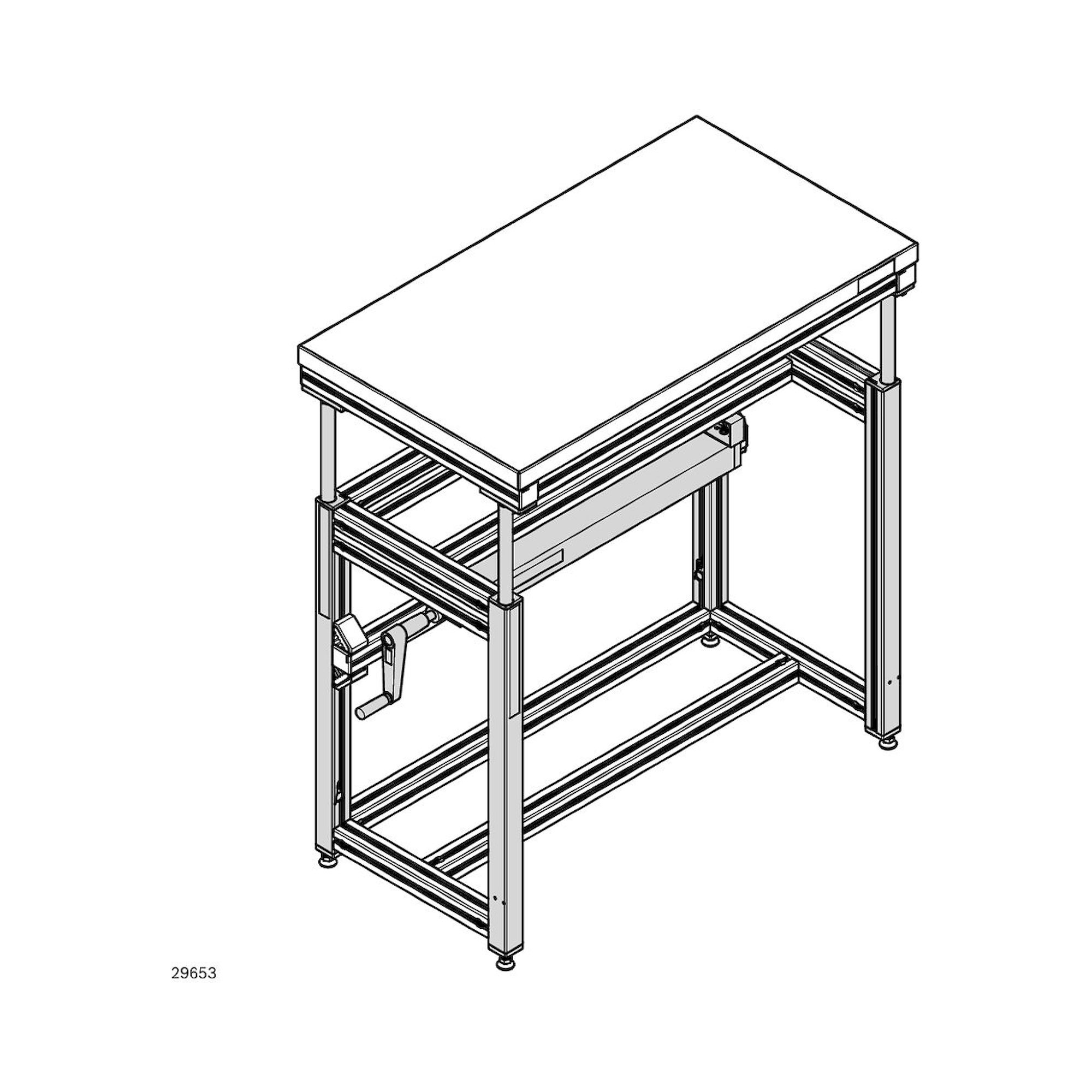 Bosch Rexroth 3842994001-1000. Hubmodul, 45X60 HYDRAU. SET(2). 1000 mm
