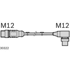 Bosch Rexroth 3842406166. Connection cable M12 plug, straight, M12 socket, straight