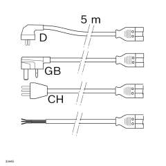 Bosch Rexroth 3842554183. Mains cable HD D/F