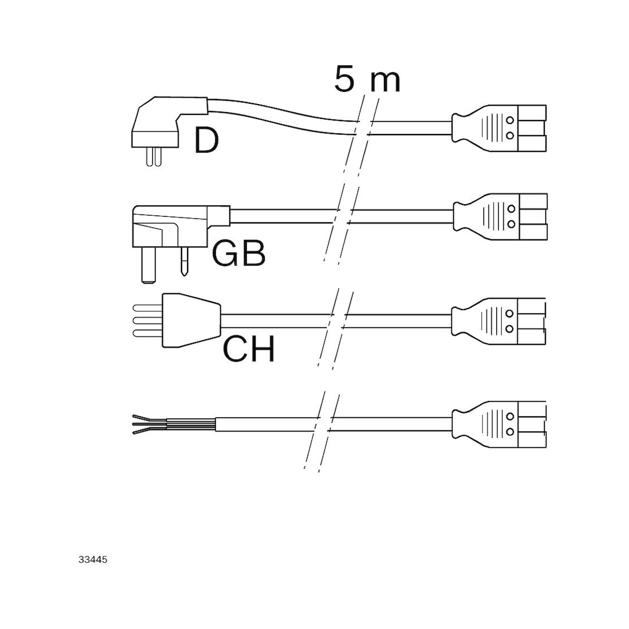 Bosch Rexroth 3842555603. Mains cable HD GB