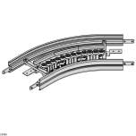 Bosch Rexroth 3842547067. Roller curve horizontal AL VFplus 240 180°