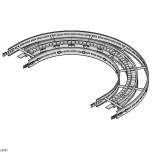 Bosch Rexroth 3842547130. Roller curve horizontal STS VFplus 240 180°