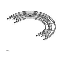 Bosch Rexroth 3842547132. Roller curve horizontal STS VFplus 320 45°