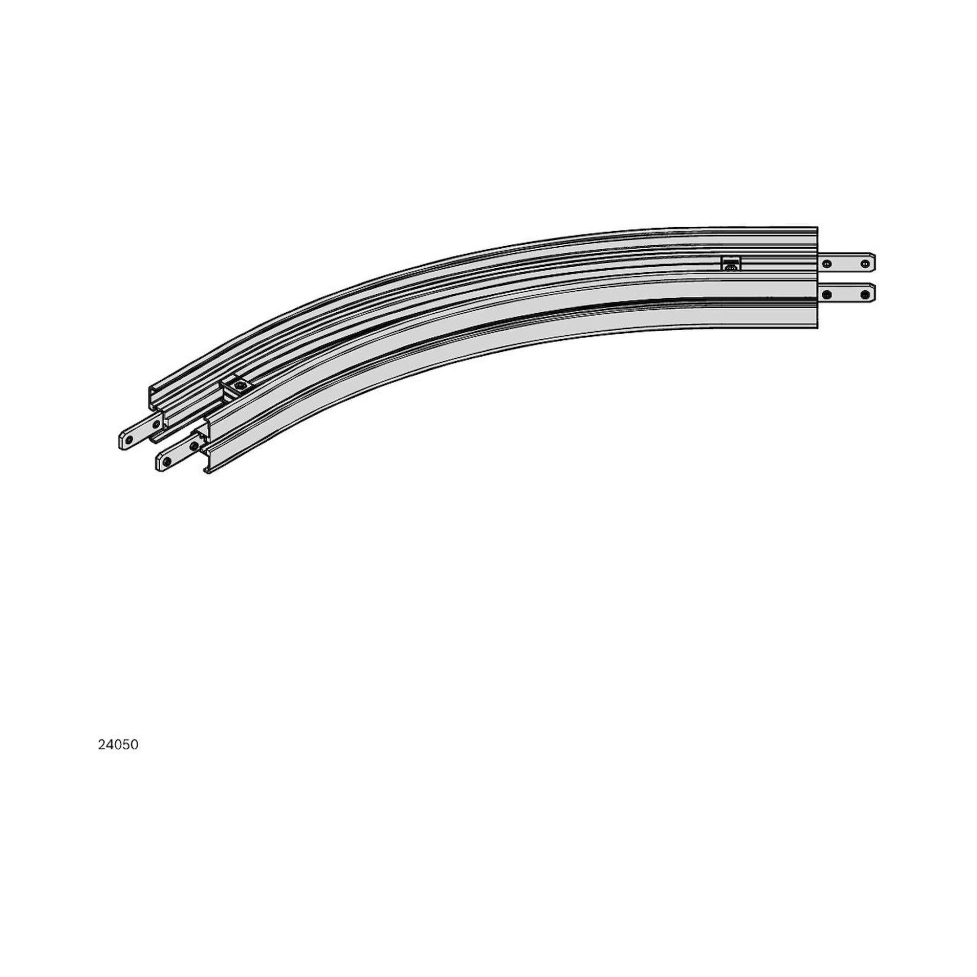 Bosch Rexroth 3842547081. Sliding curve horizontal AL VFplus 120 45°