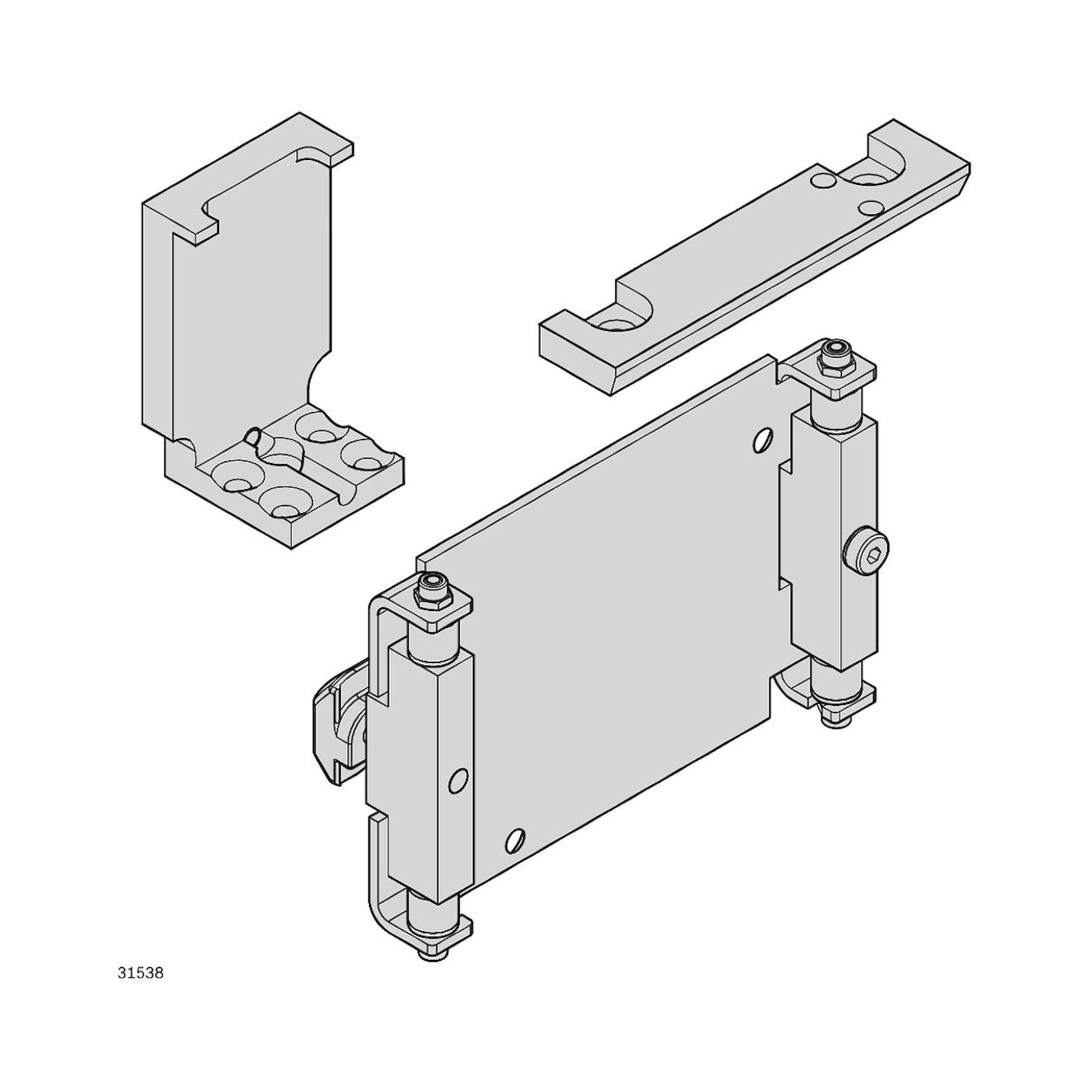 Bosch Rexroth 3842532630. ATTACHMENT KIT ID40-ID80 ADAPTER