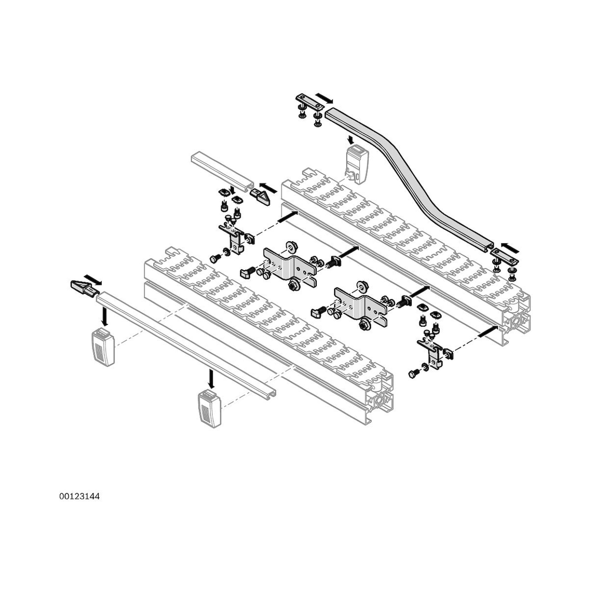 Bosch Rexroth 3842535004. Streckenübergabe, VF65 Links