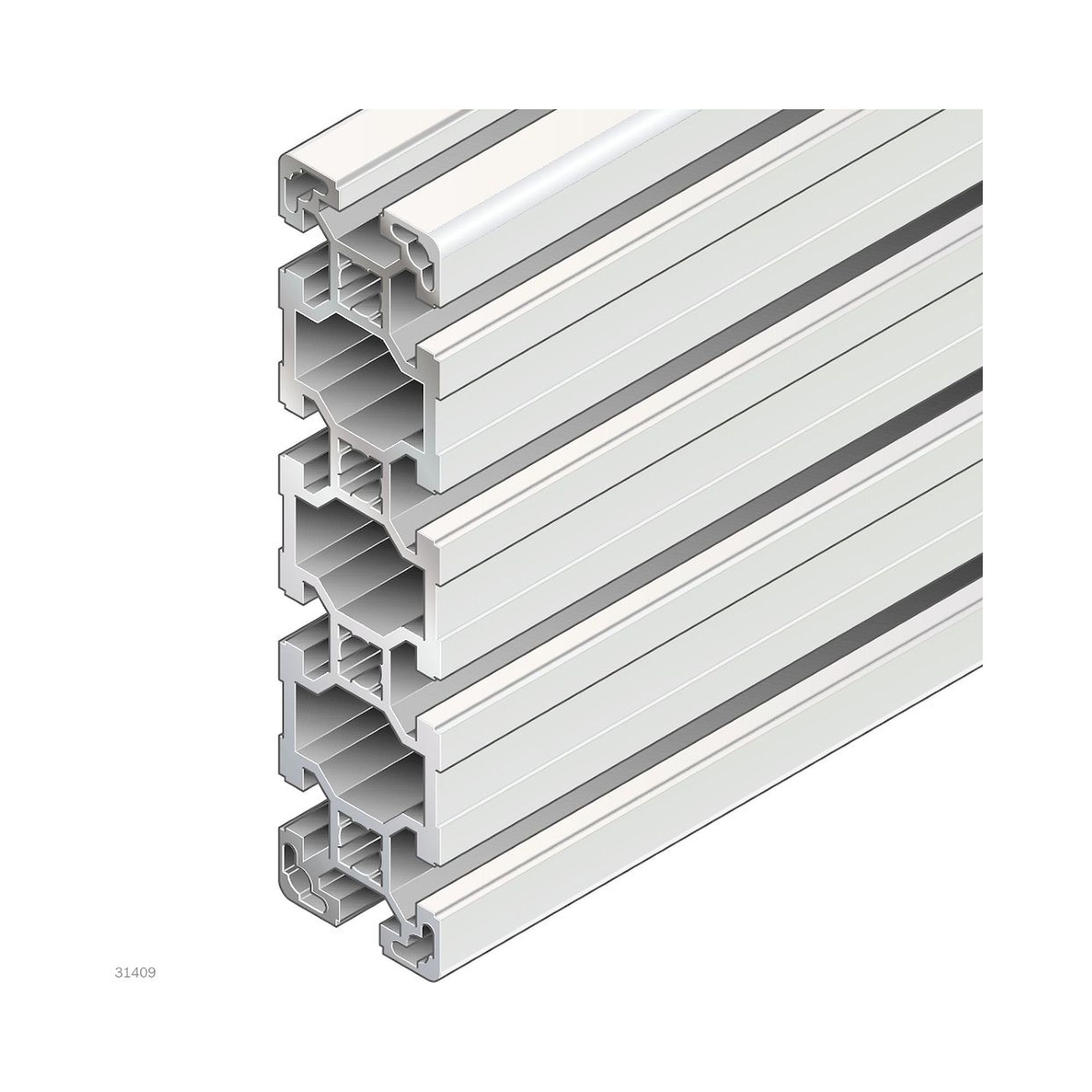 Bosch Rexroth 3842993146-1000. Strut profile, 40X160L D17/D17. 1000 mm