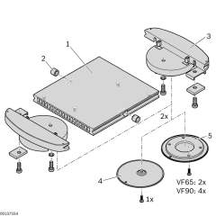 Bosch Rexroth 3842528772. Steel wear pad VFplus 90