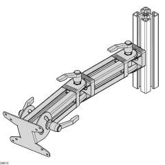 Bosch Rexroth 3842539806. TFT monitor bracket with supporting arm