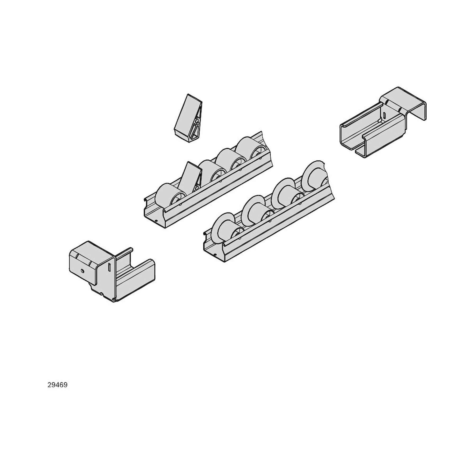 Bosch Rexroth 3842537687. XLean rail holder without stop